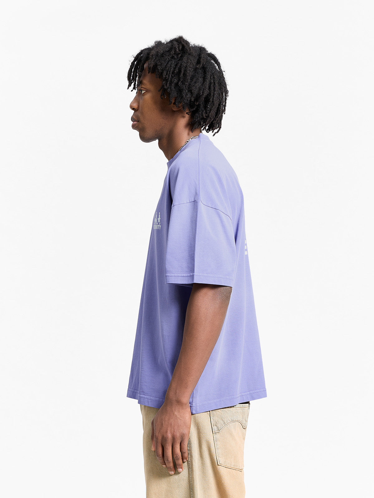 CREATIVE DEPT LOGO T-SHIRT - WASHED PURPLE