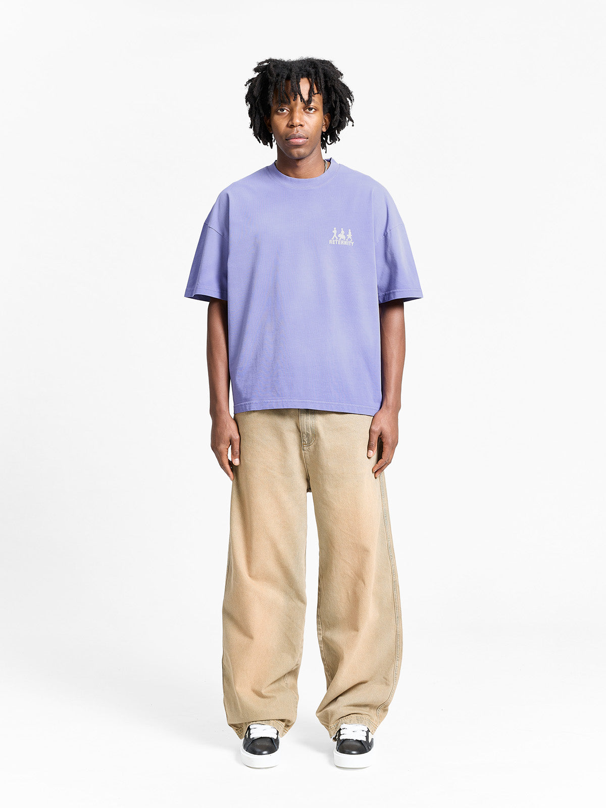 CREATIVE DEPT LOGO T-SHIRT - WASHED PURPLE
