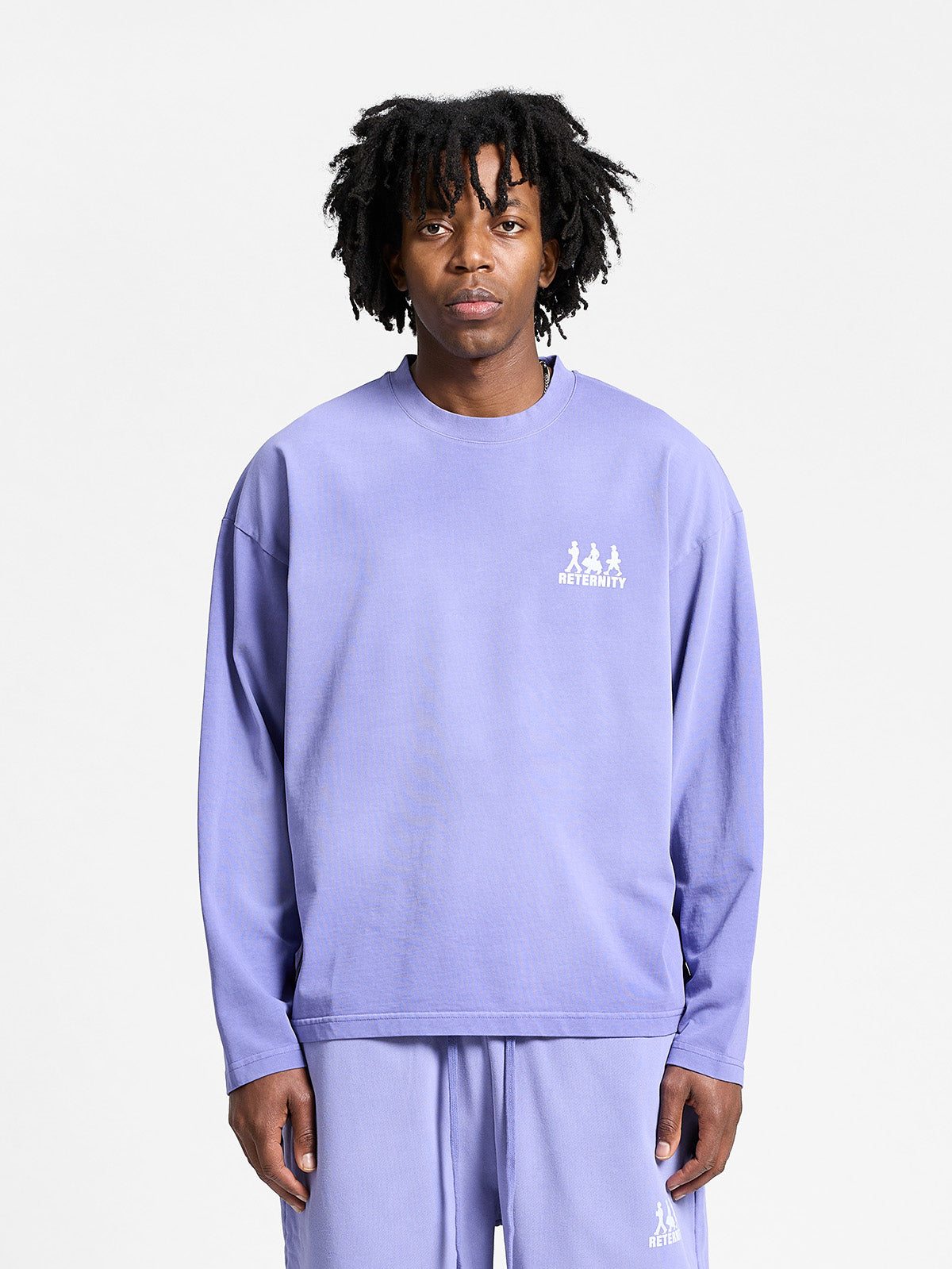 CREATIVE DEPT LOGO LONGSLEEVE - WASHED PURPLE