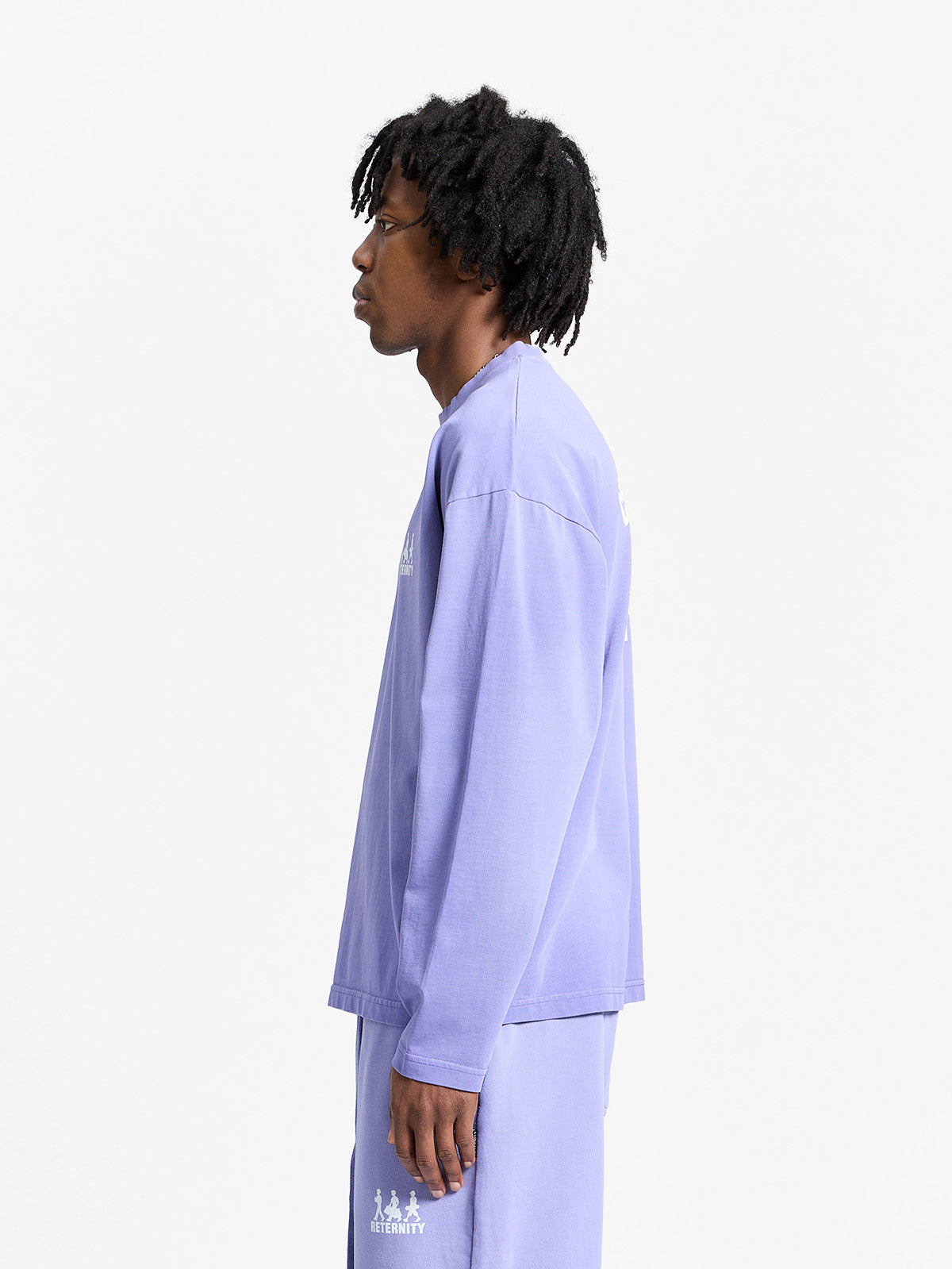 CREATIVE DEPT LOGO LONGSLEEVE - WASHED PURPLE