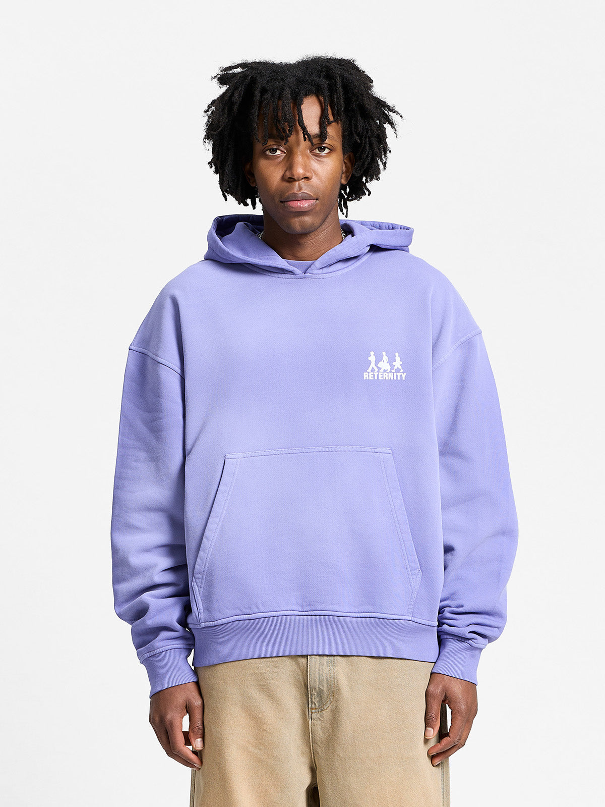 CREATIVE DEPT LOGO HOODIE - WASHED PURPLE