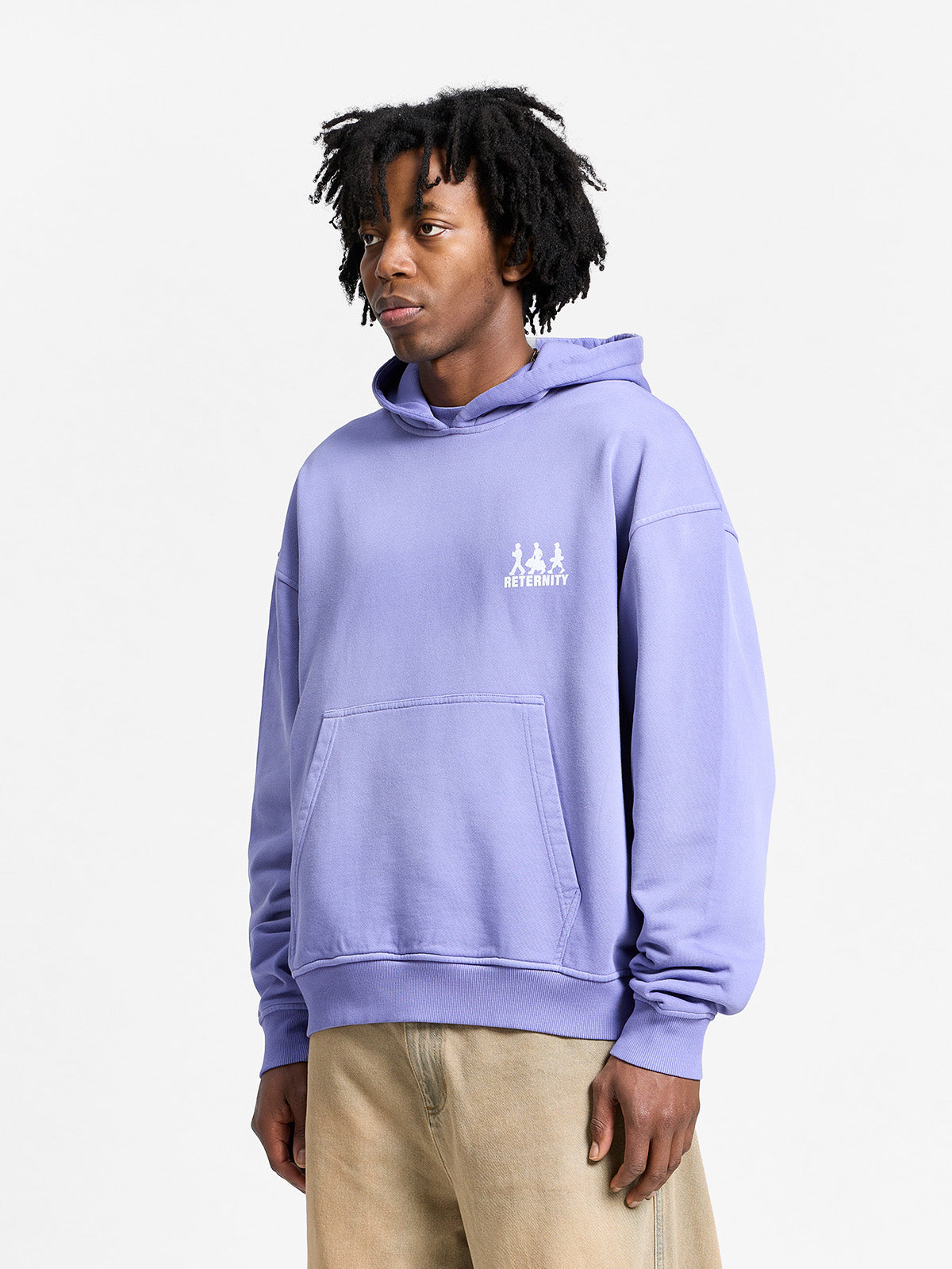 CREATIVE DEPT LOGO HOODIE - WASHED PURPLE