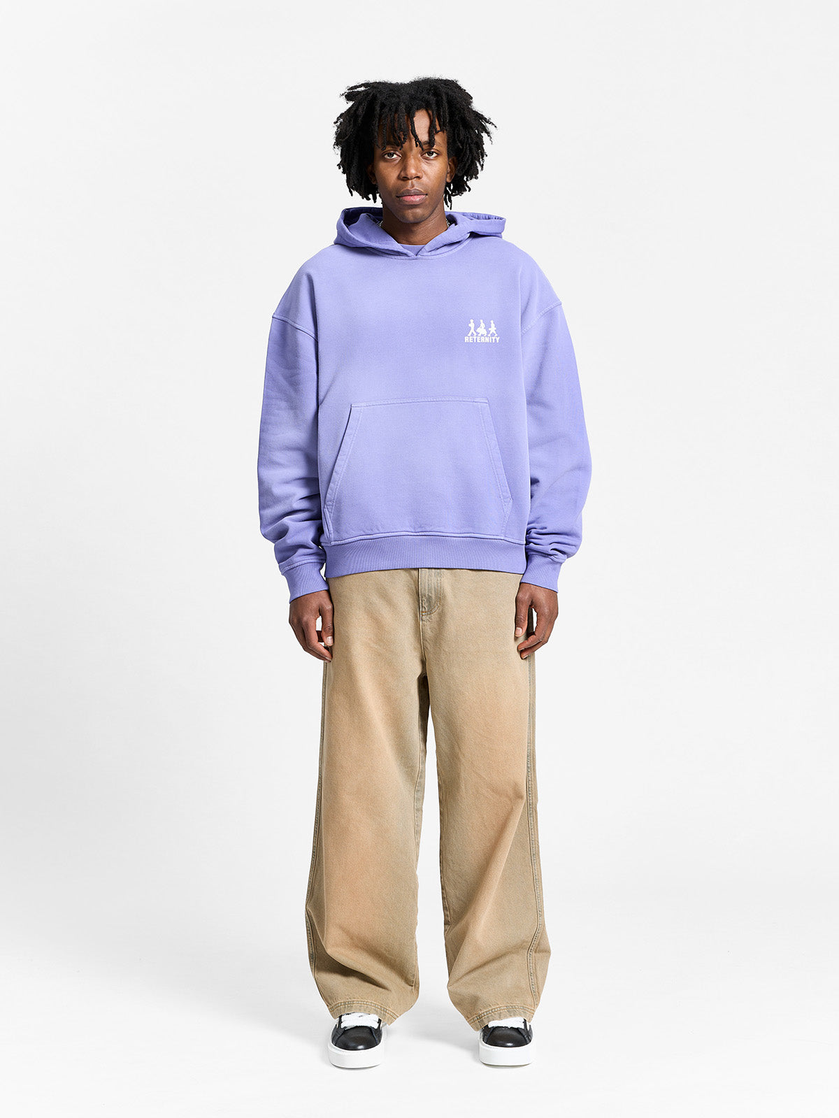 CREATIVE DEPT LOGO HOODIE - WASHED PURPLE