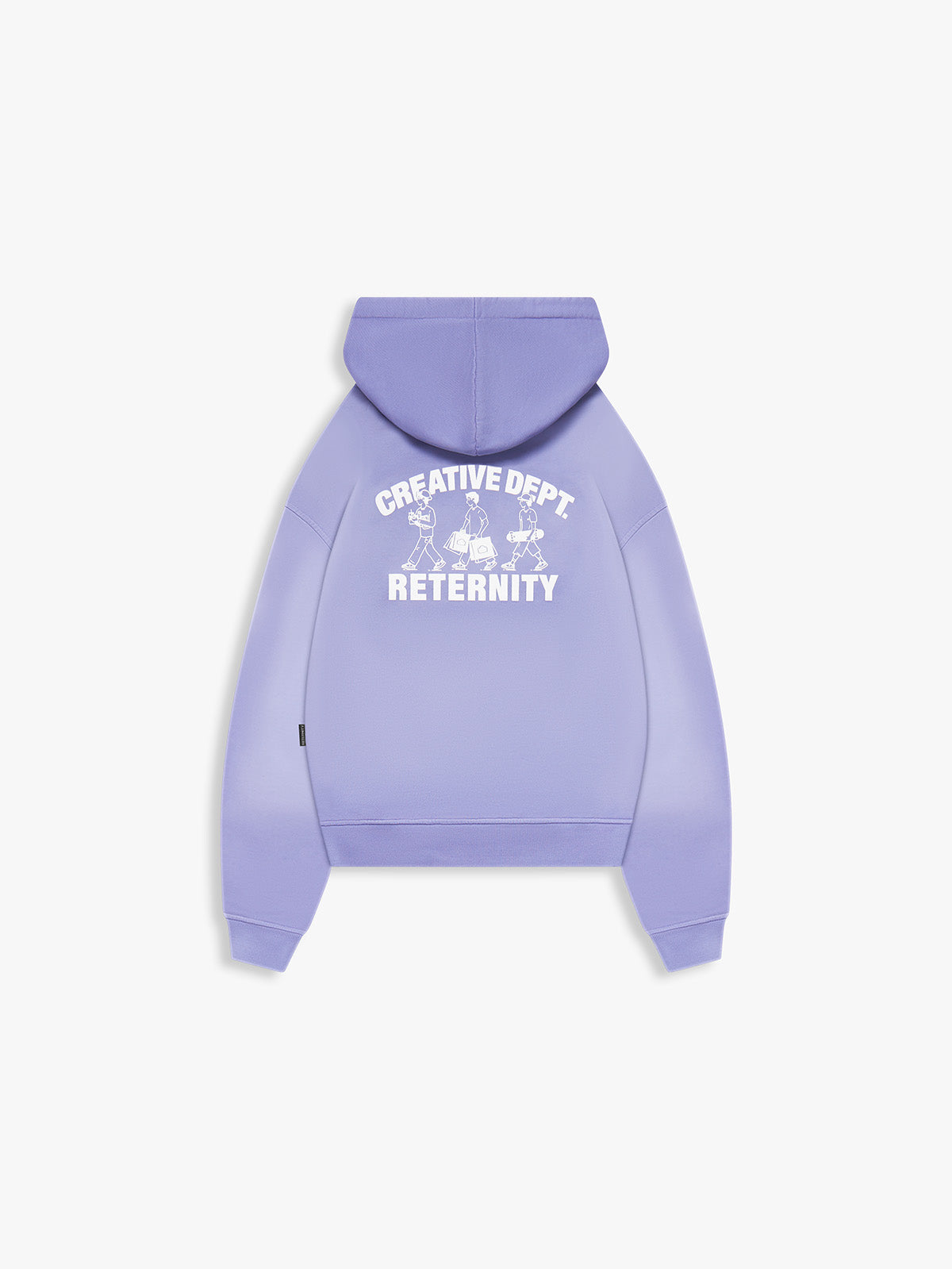 CREATIVE DEPT LOGO ZIP-HOODIE - WASHED PURPLE
