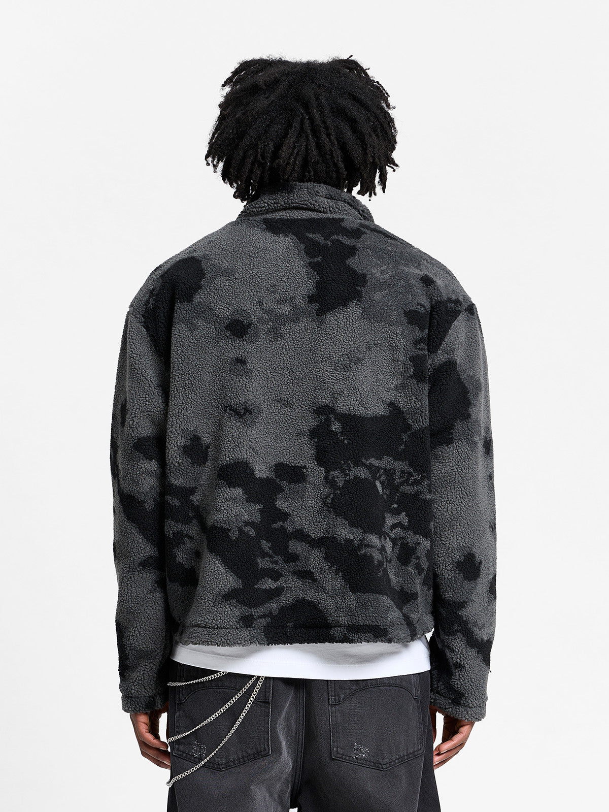 RETERNITY FLEECE JACKET - ACID BLACK