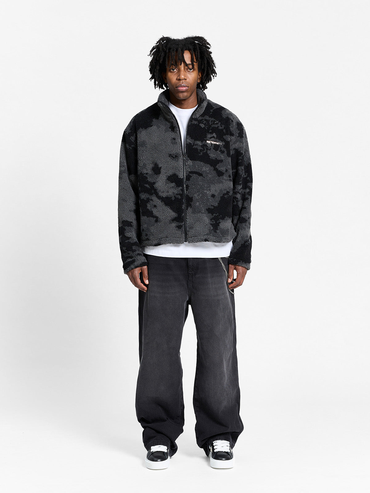 RETERNITY FLEECE JACKET - ACID BLACK