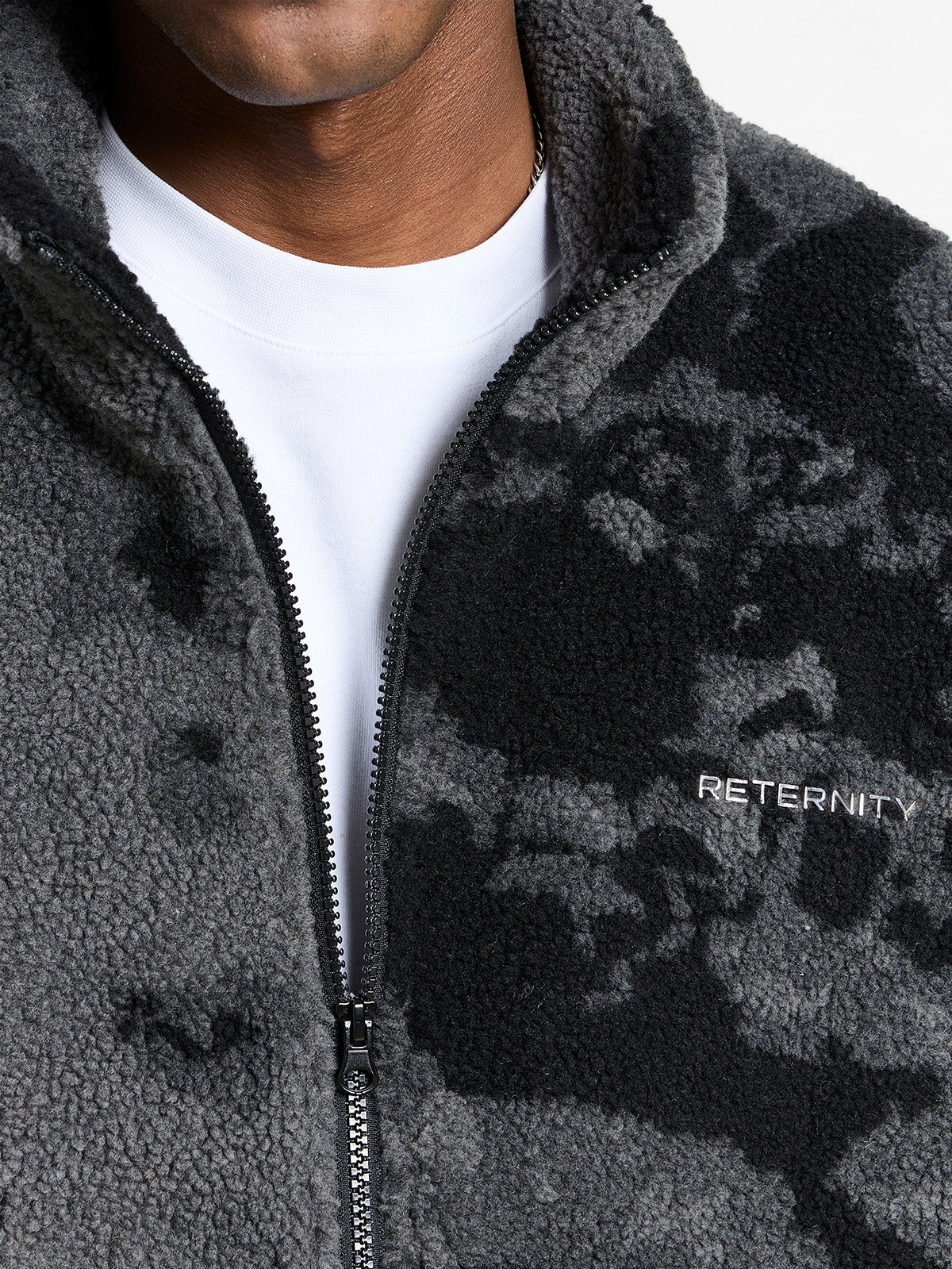 RETERNITY FLEECE JACKET - ACID BLACK