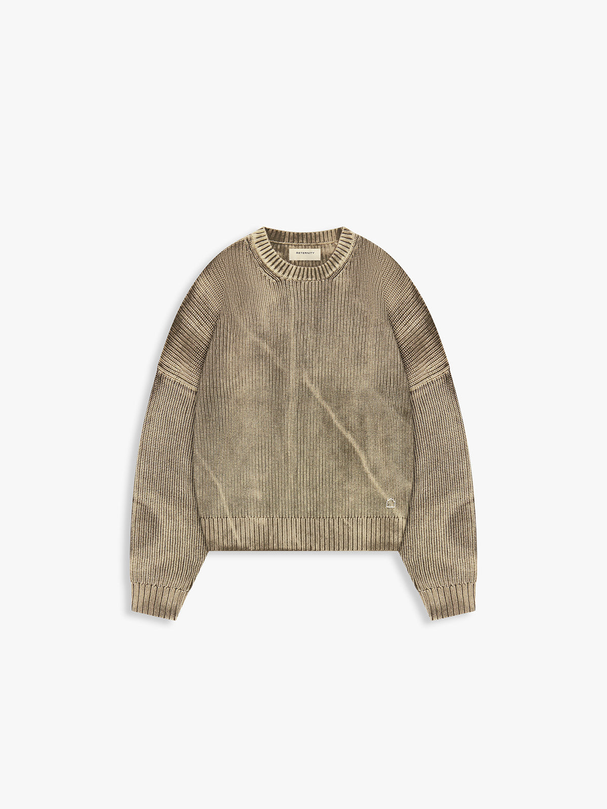 ESSENTIAL KNIT SWEATER - ACID BROWN