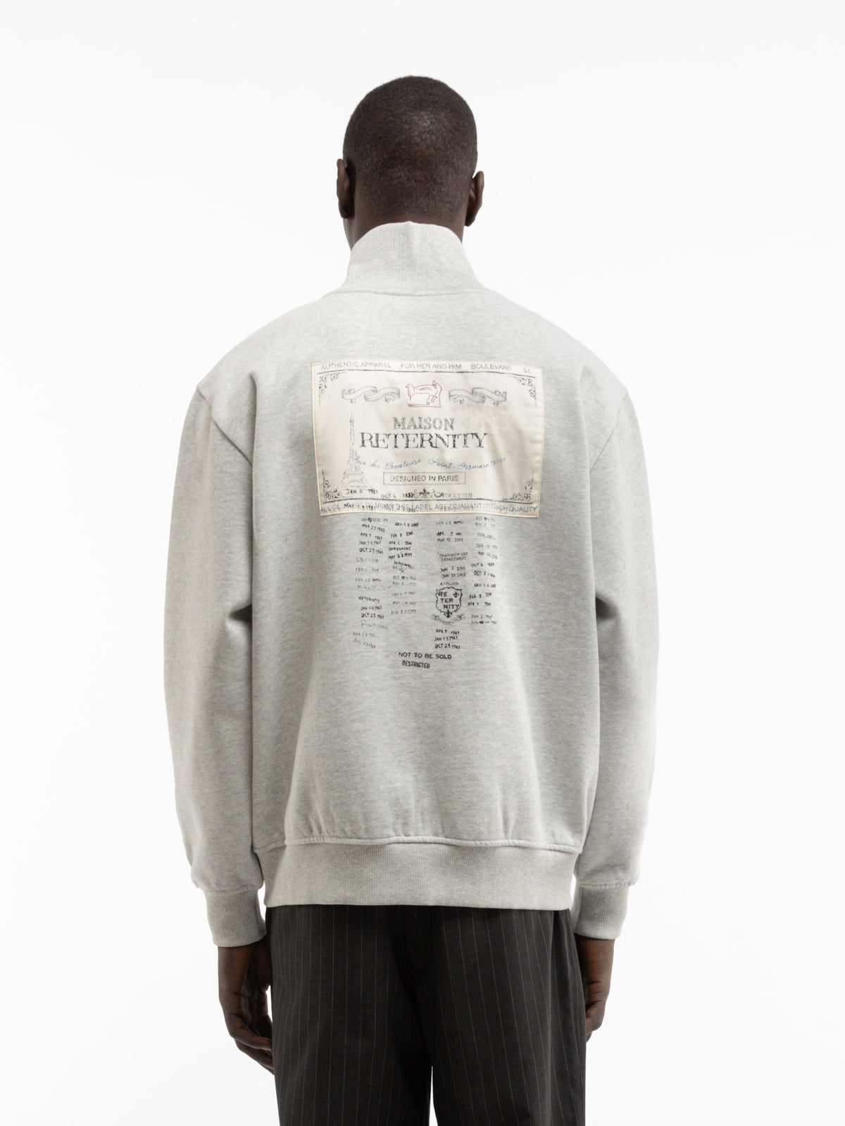 VINTAGE ZIPPER - GREY MELANGE