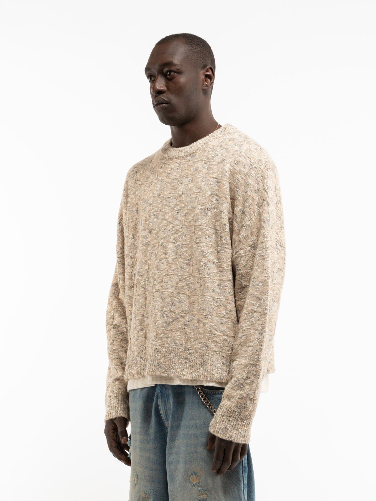 ARTISAN KNIT SWEATER - SAND