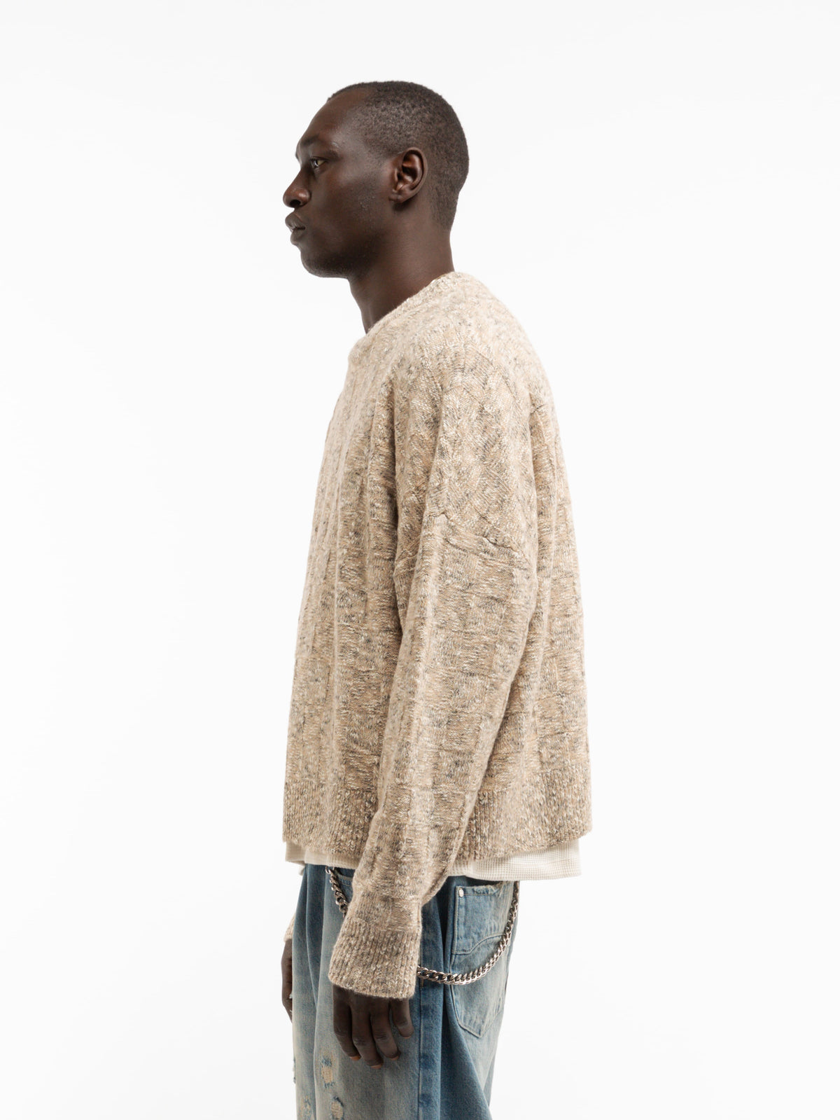 ARTISAN KNIT SWEATER - SAND