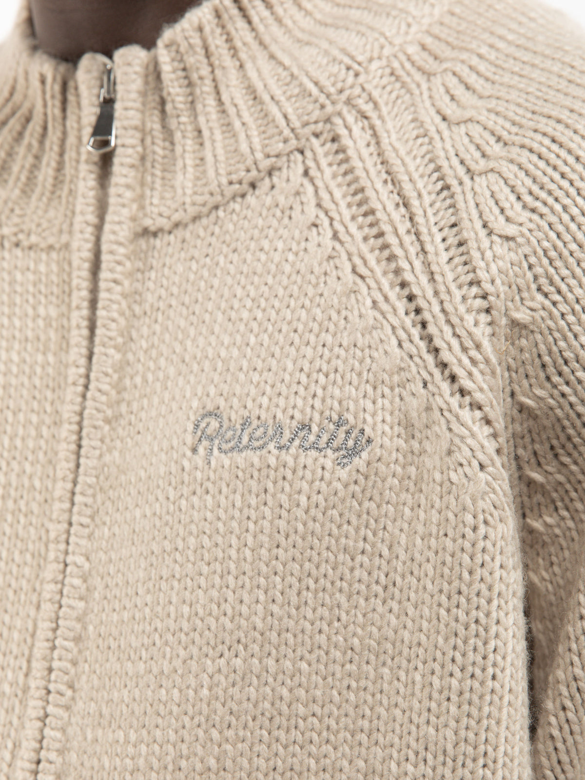 ÉCLAT KNIT ZIPPER - CREME