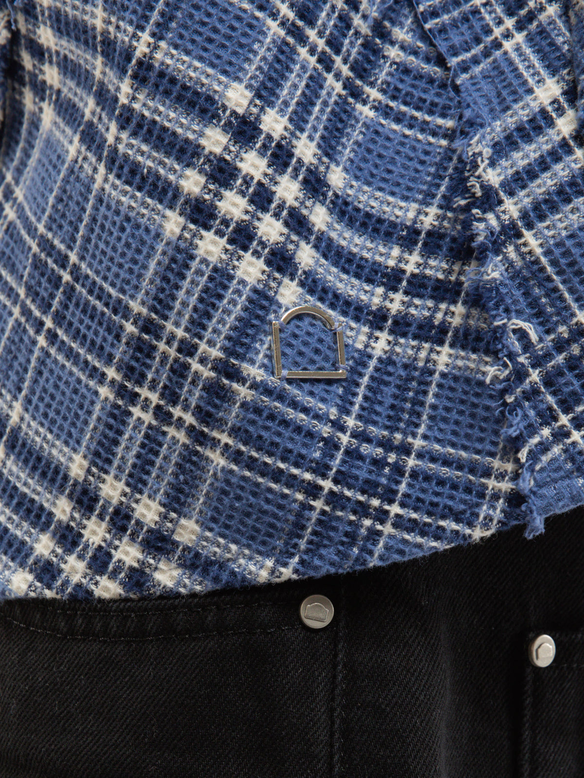 LE TISSÉ WAFFLE SHIRT - BLUE