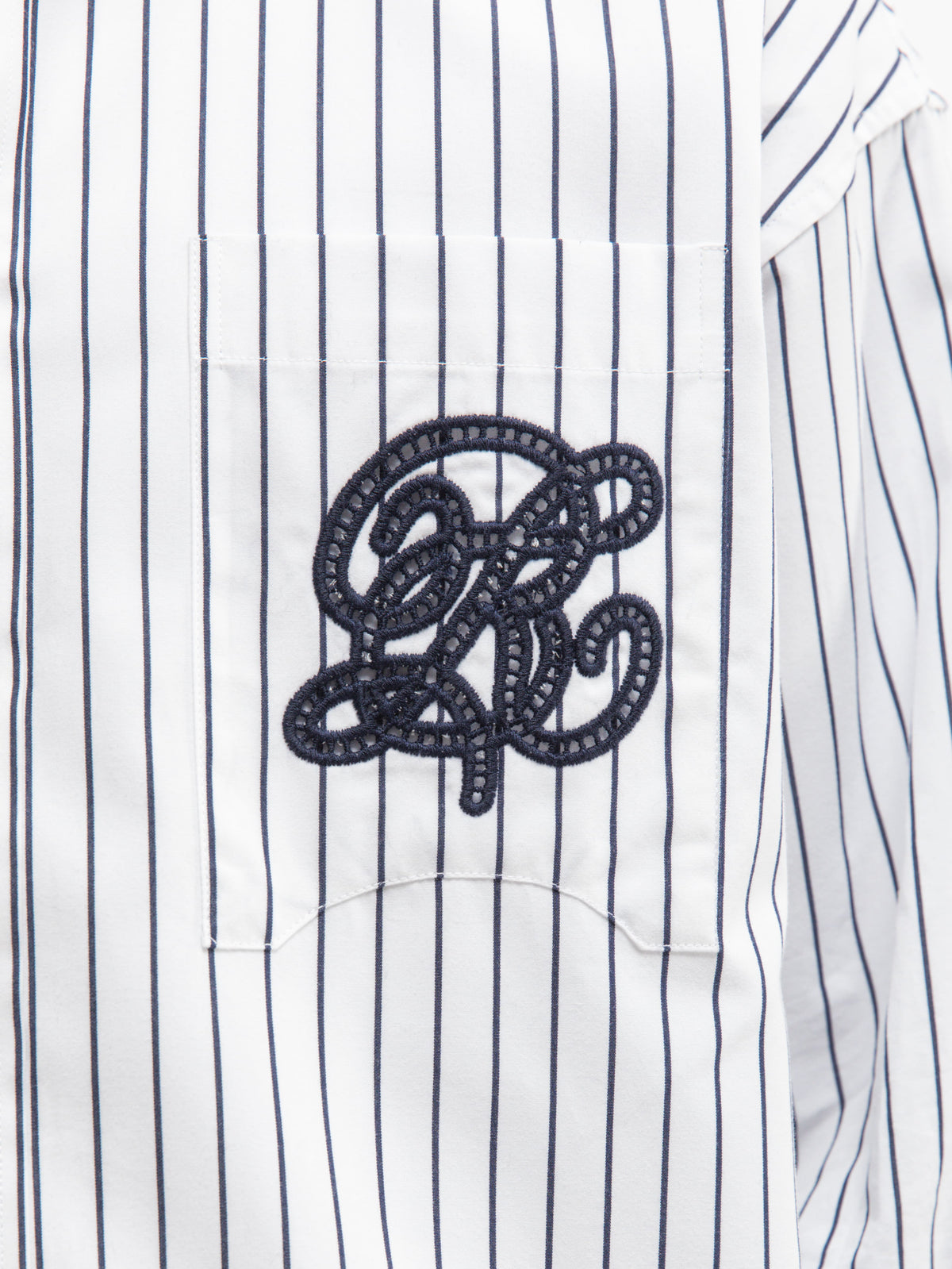 LE RAYÉE SHIRT - WHITE/NAVY