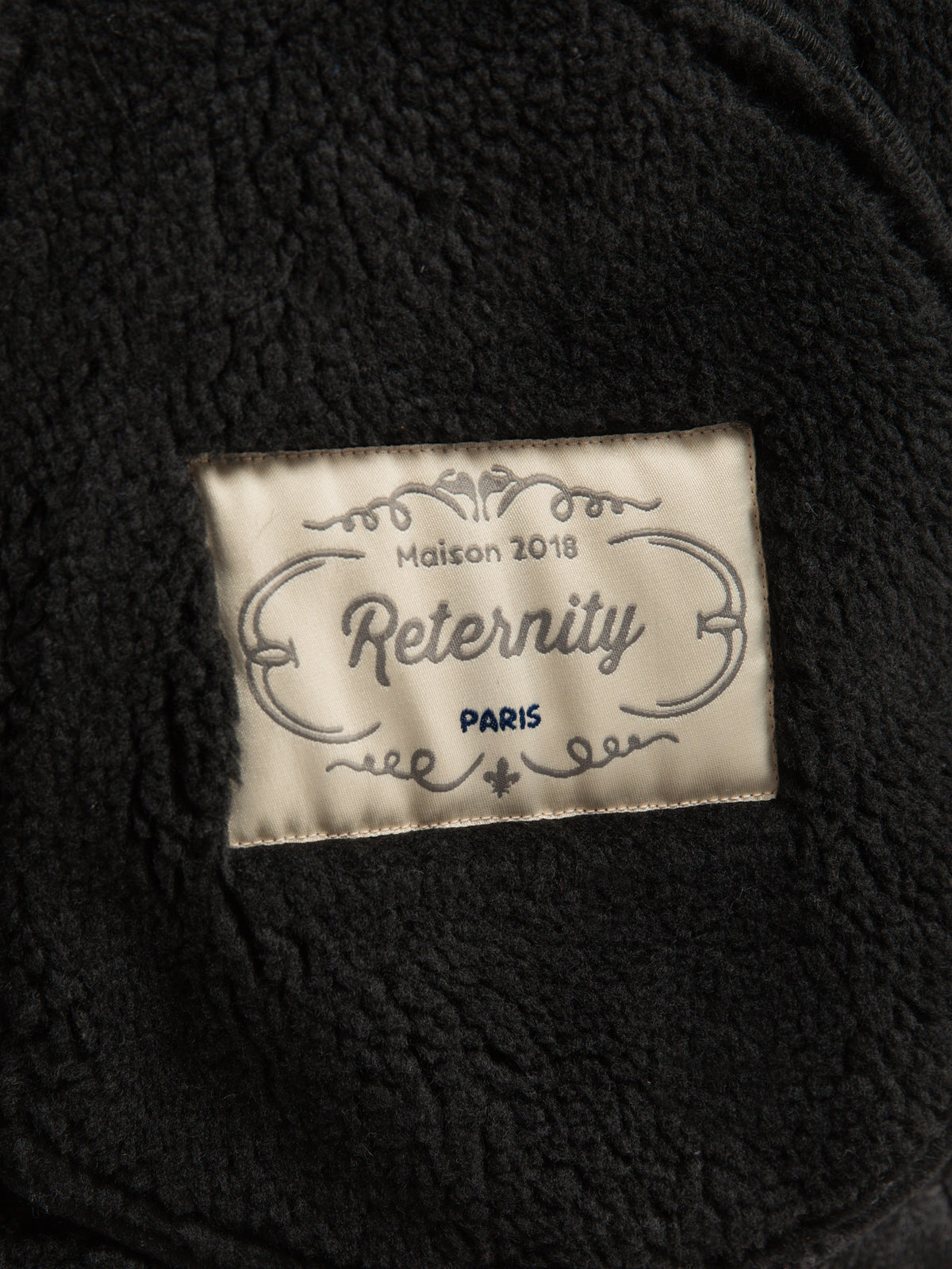 AÉRO SHEARLING JACKET - BLACK
