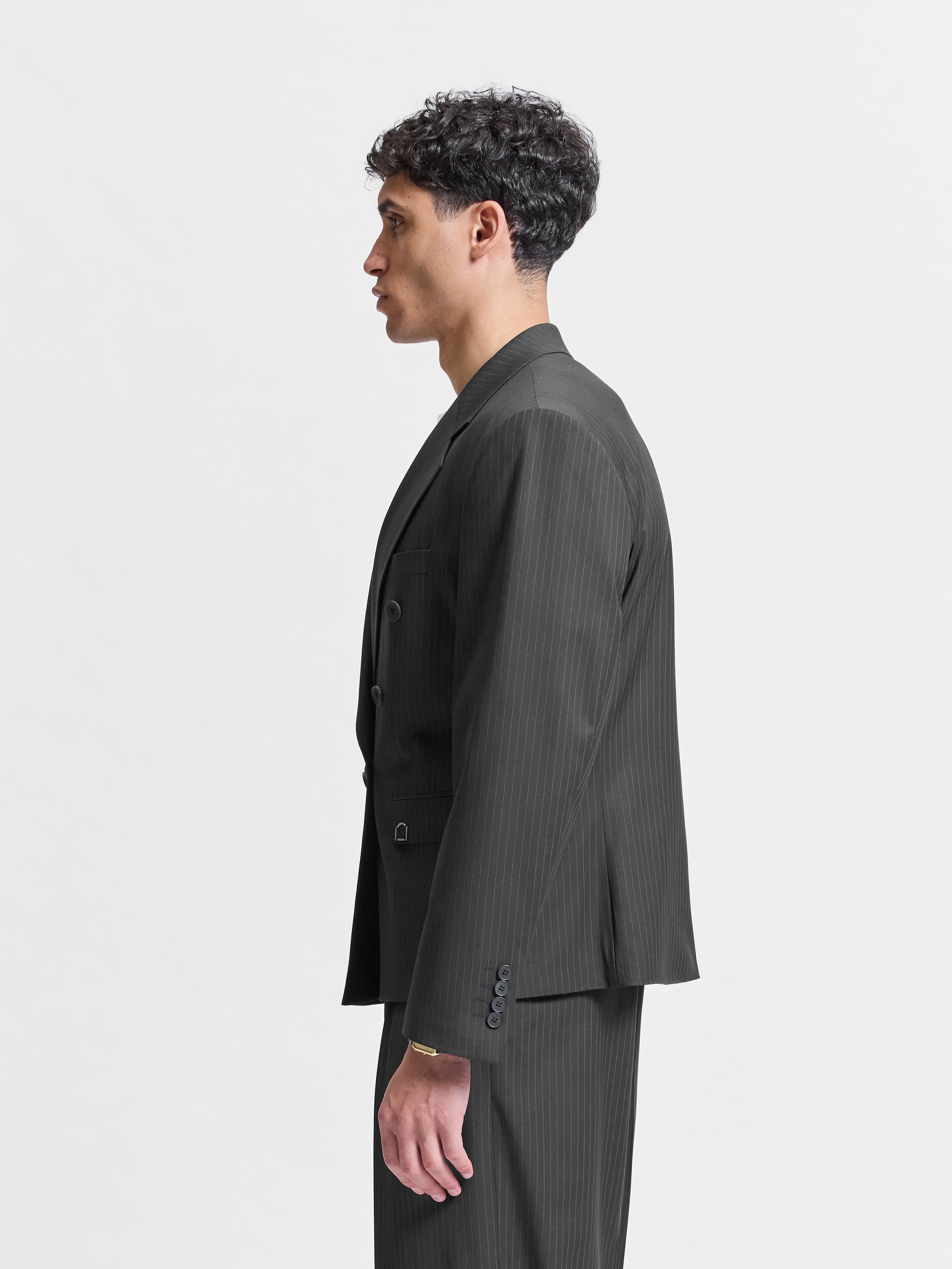 SIGNE BLAZER - PINSTRIPE GREY