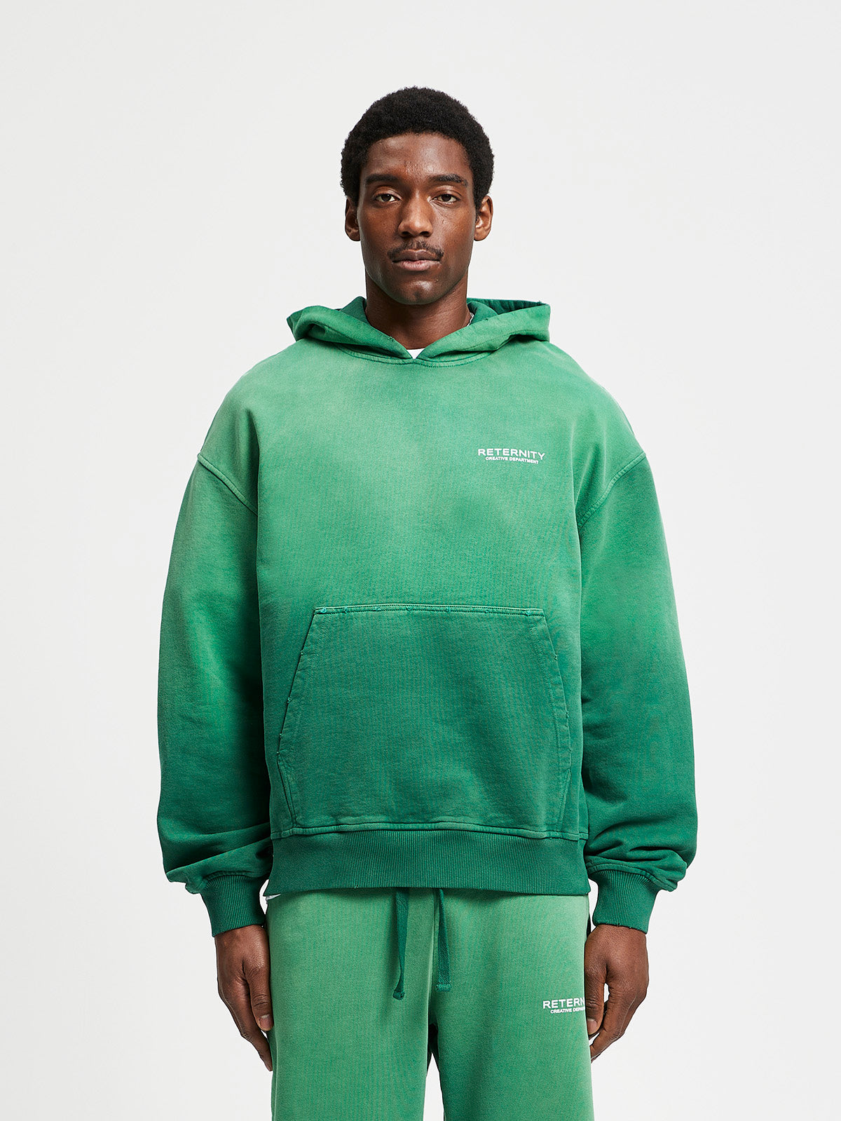 CREATIVE DEPT HOODIE  - FADED GREEN