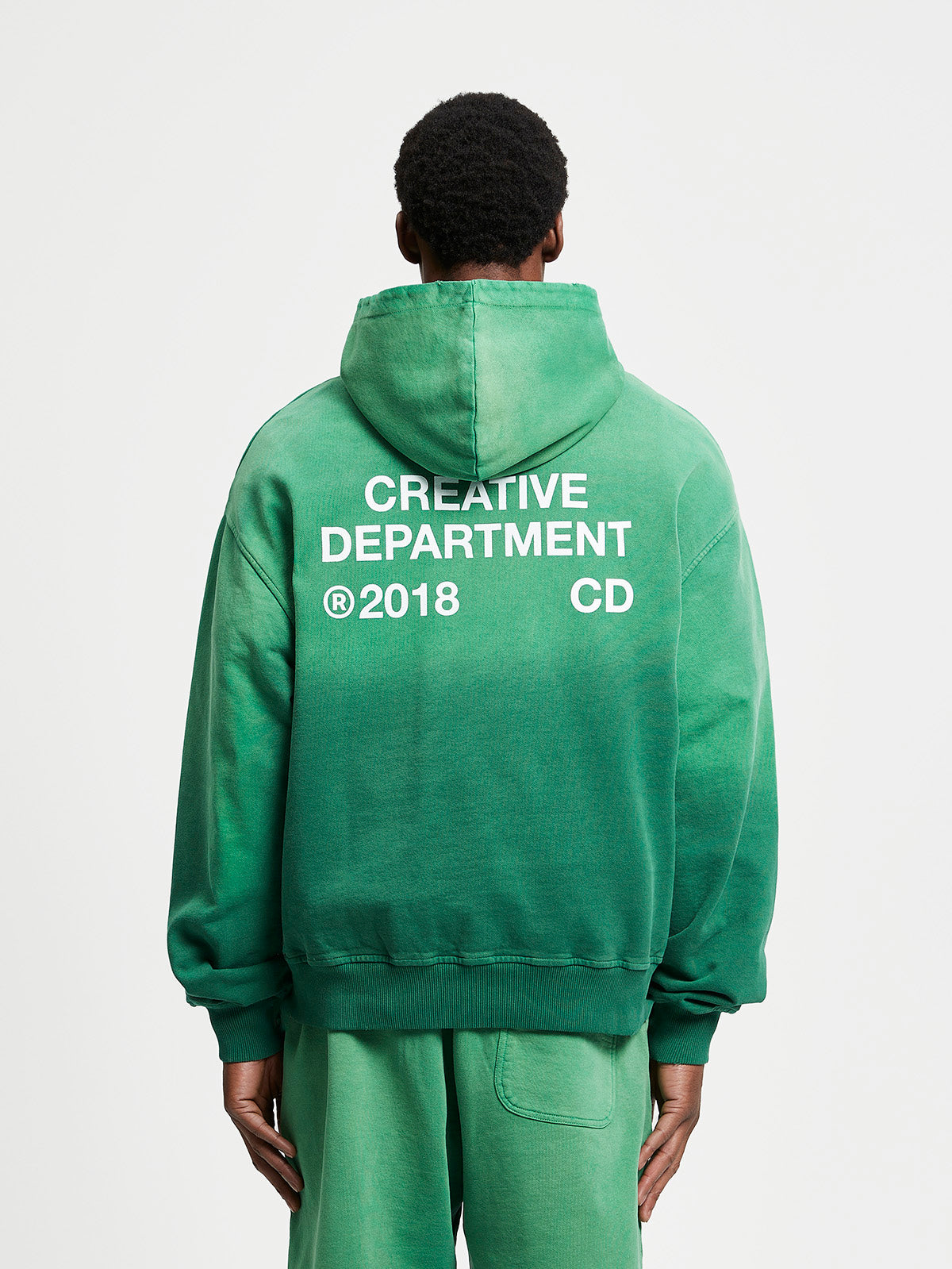 CREATIVE DEPT HOODIE  - FADED GREEN