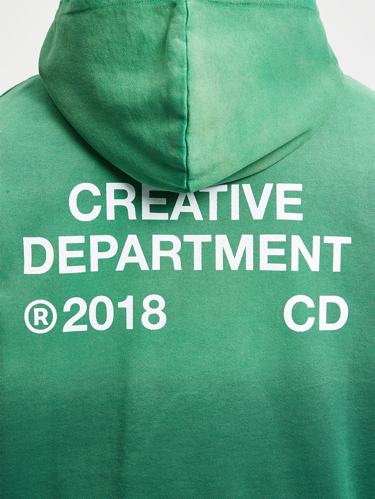 CREATIVE DEPT HOODIE  - FADED GREEN