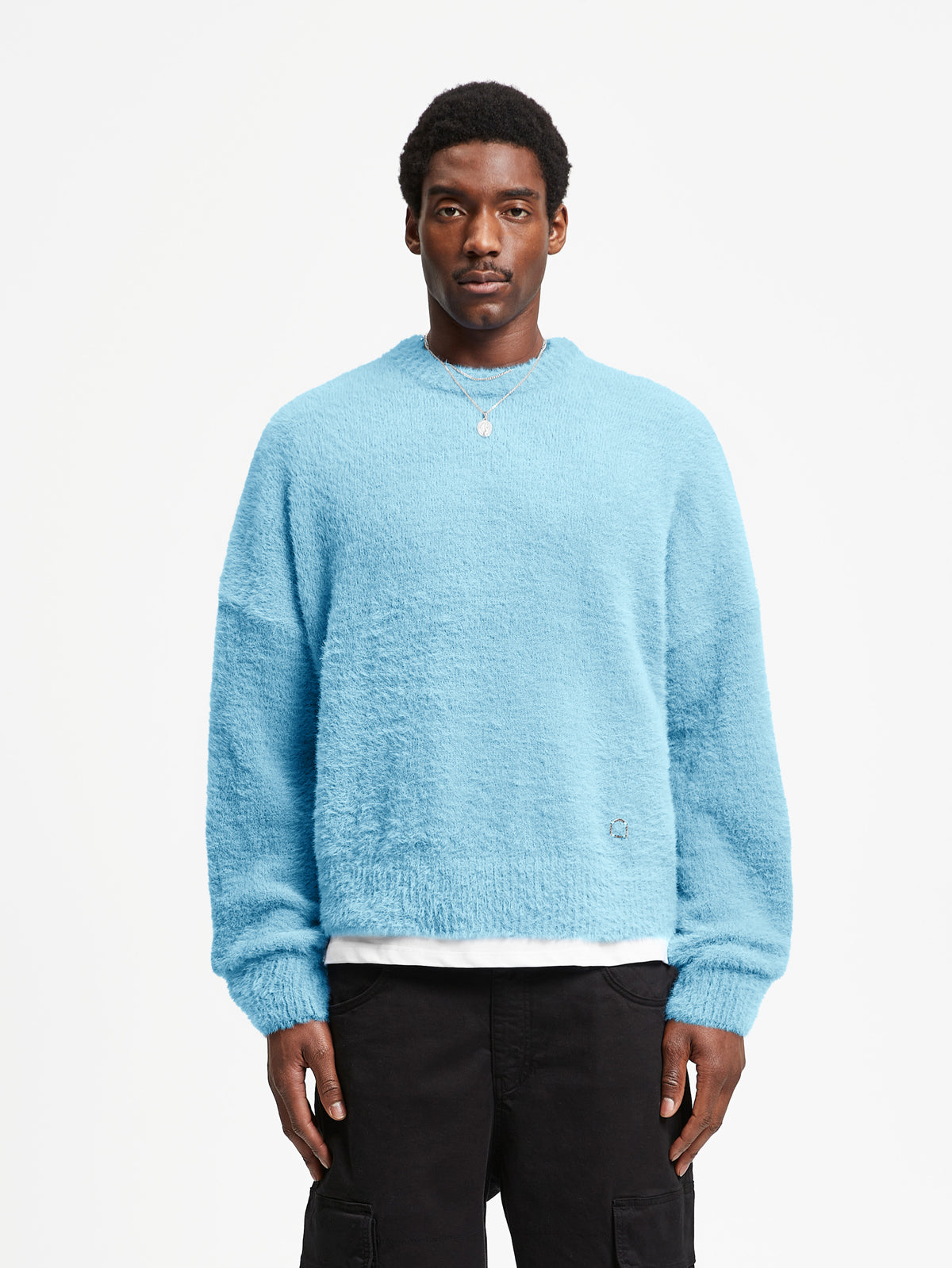 Light blue long sweater hotsell