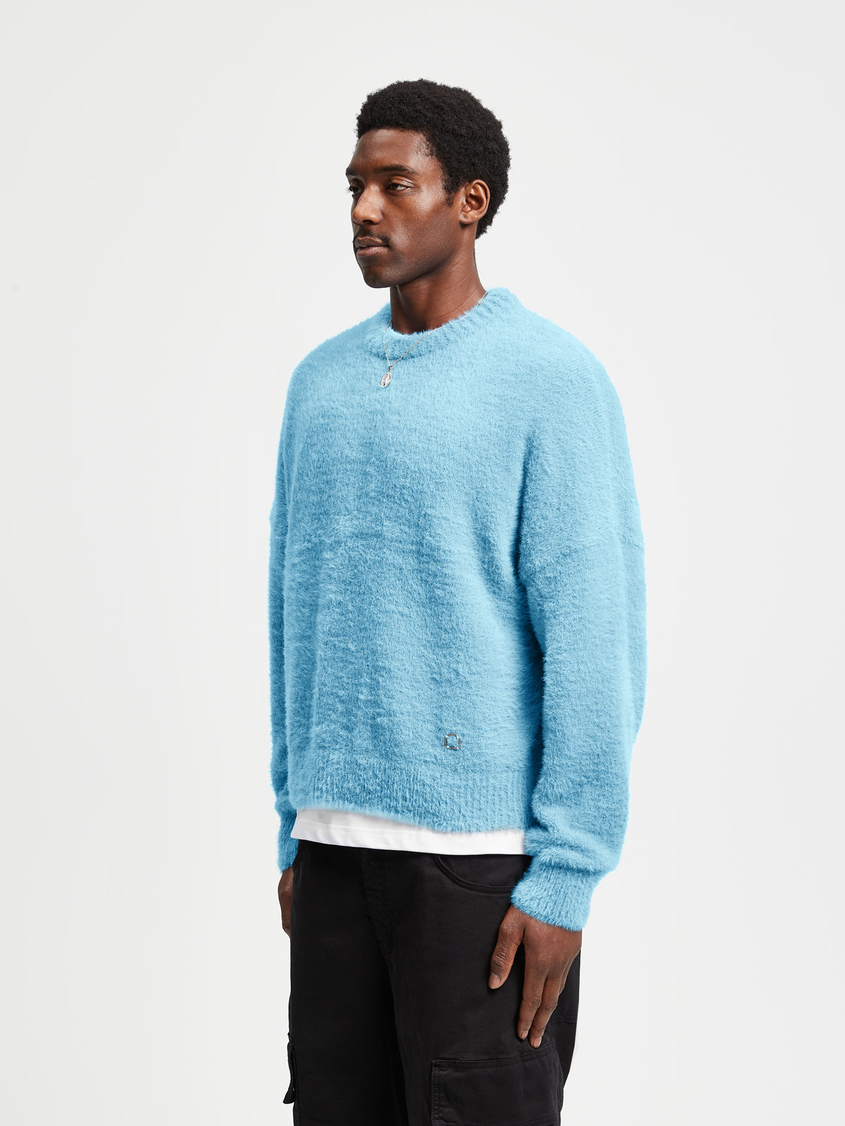 Light fashion blue sweater