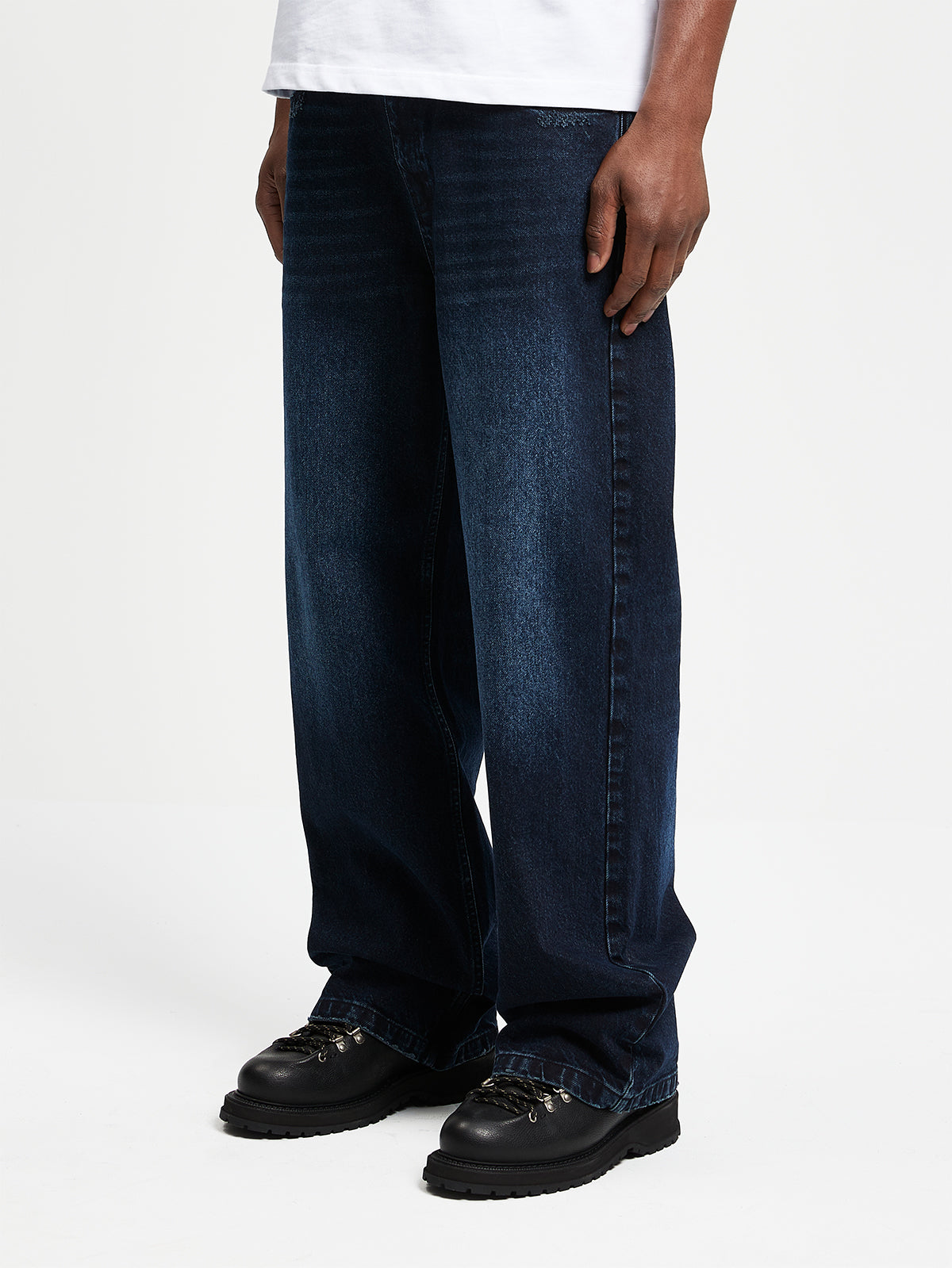 ESSENTIAL BAGGY DENIM - DARK BLUE