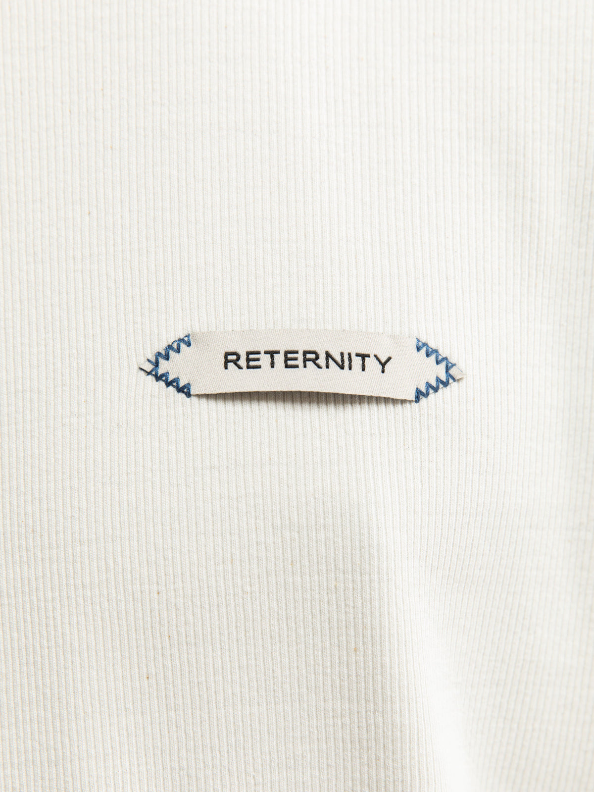 L’ATELIER LINE RIB T-SHIRT - OFF WHITE