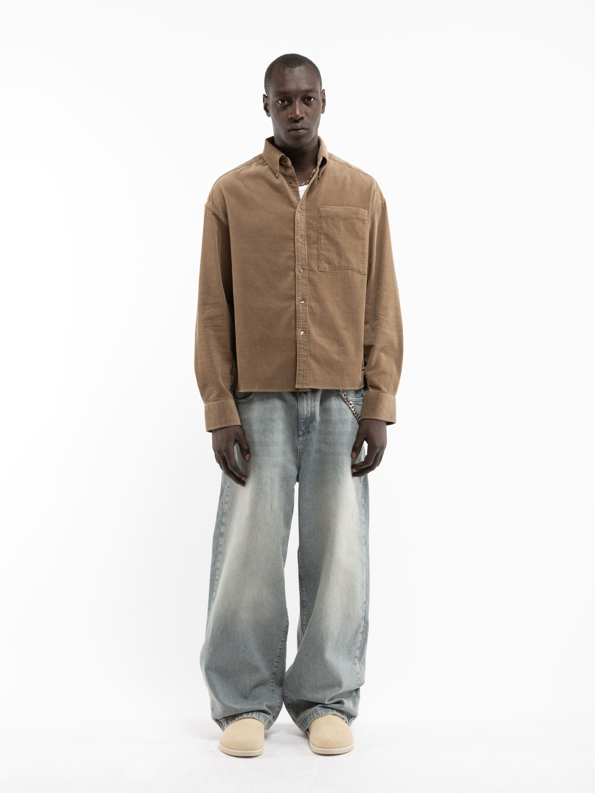 SIGNE SHIRT - BROWN CORD