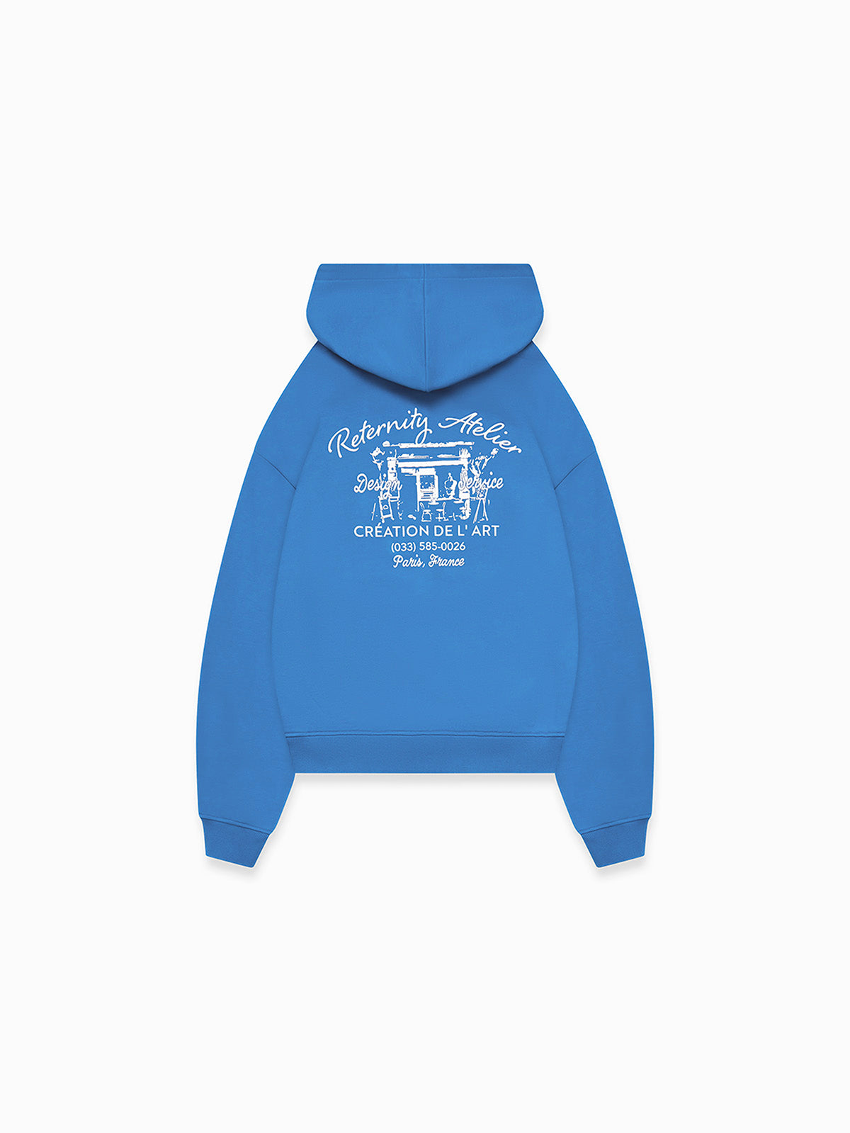 DE L'ART ZIP-HOODIE - BLUE