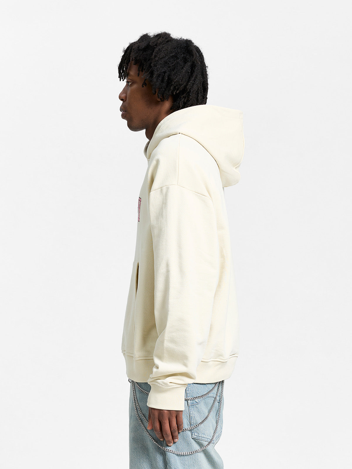 WATERCOLOR ZIP-HOODIE - CREAM