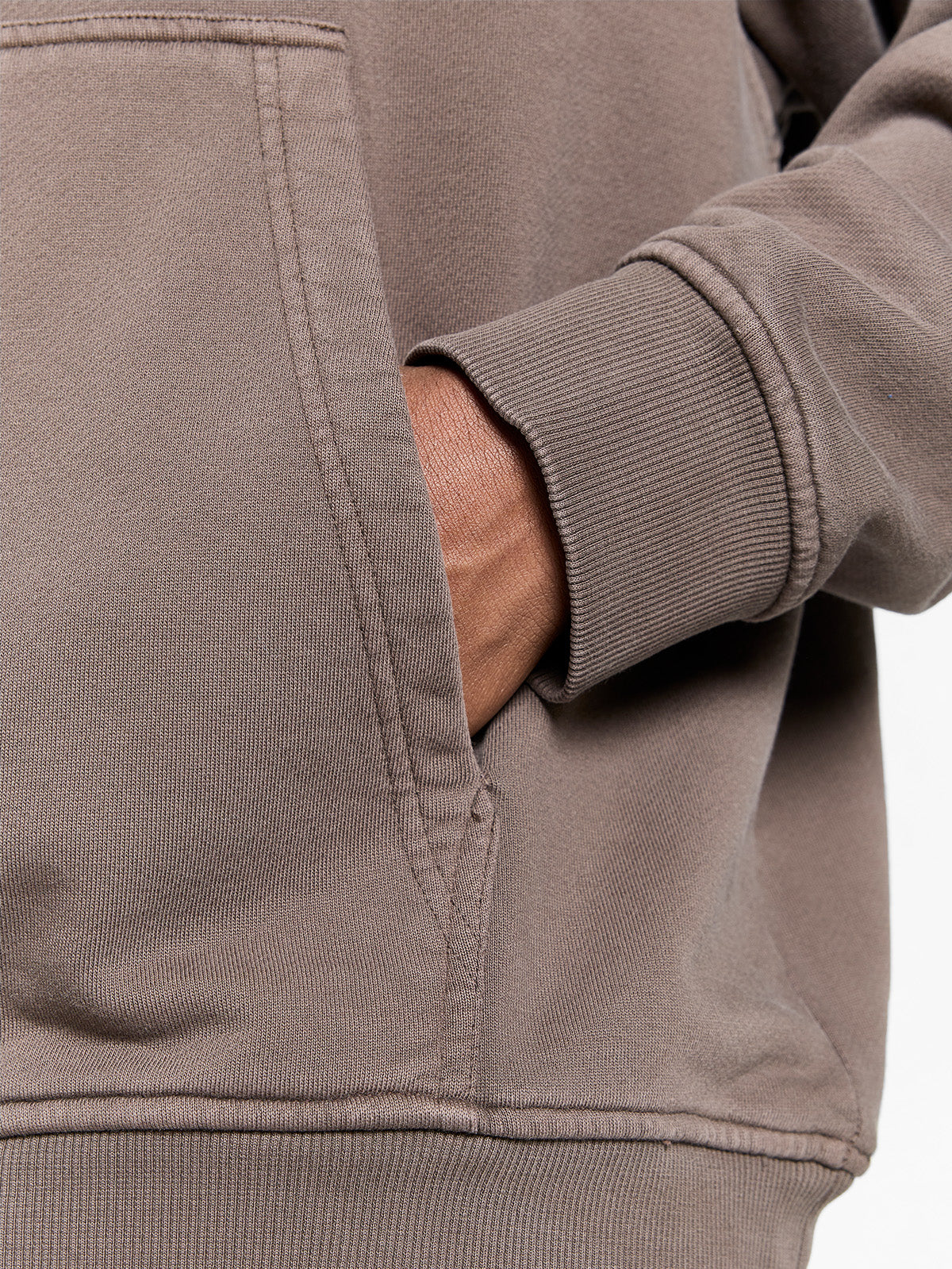 CREATIVE DEPT ZIP-HOODIE - BROWN