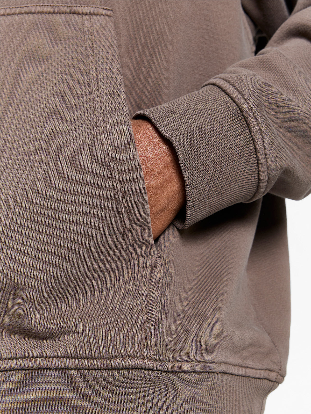 CREATIVE DEPT ZIP-HOODIE - BROWN