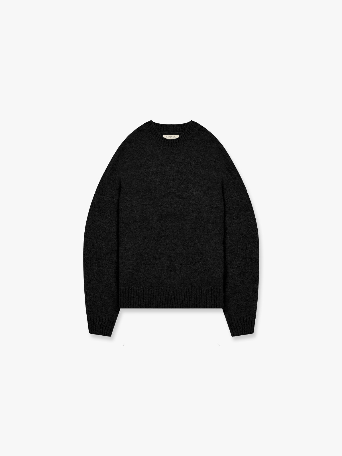 ESSENTIAL KNIT SWEATER - BLACK