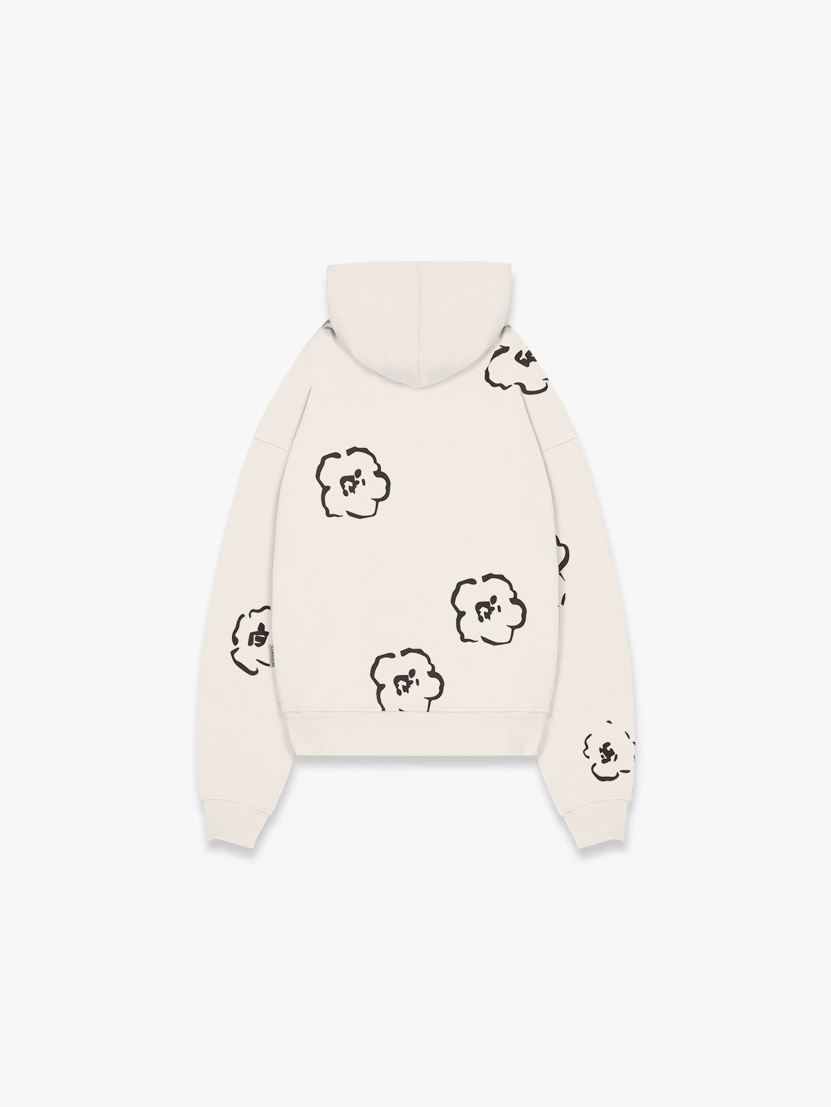 ZIP HOODIE TOO MANY THOUGHTS - CREAM