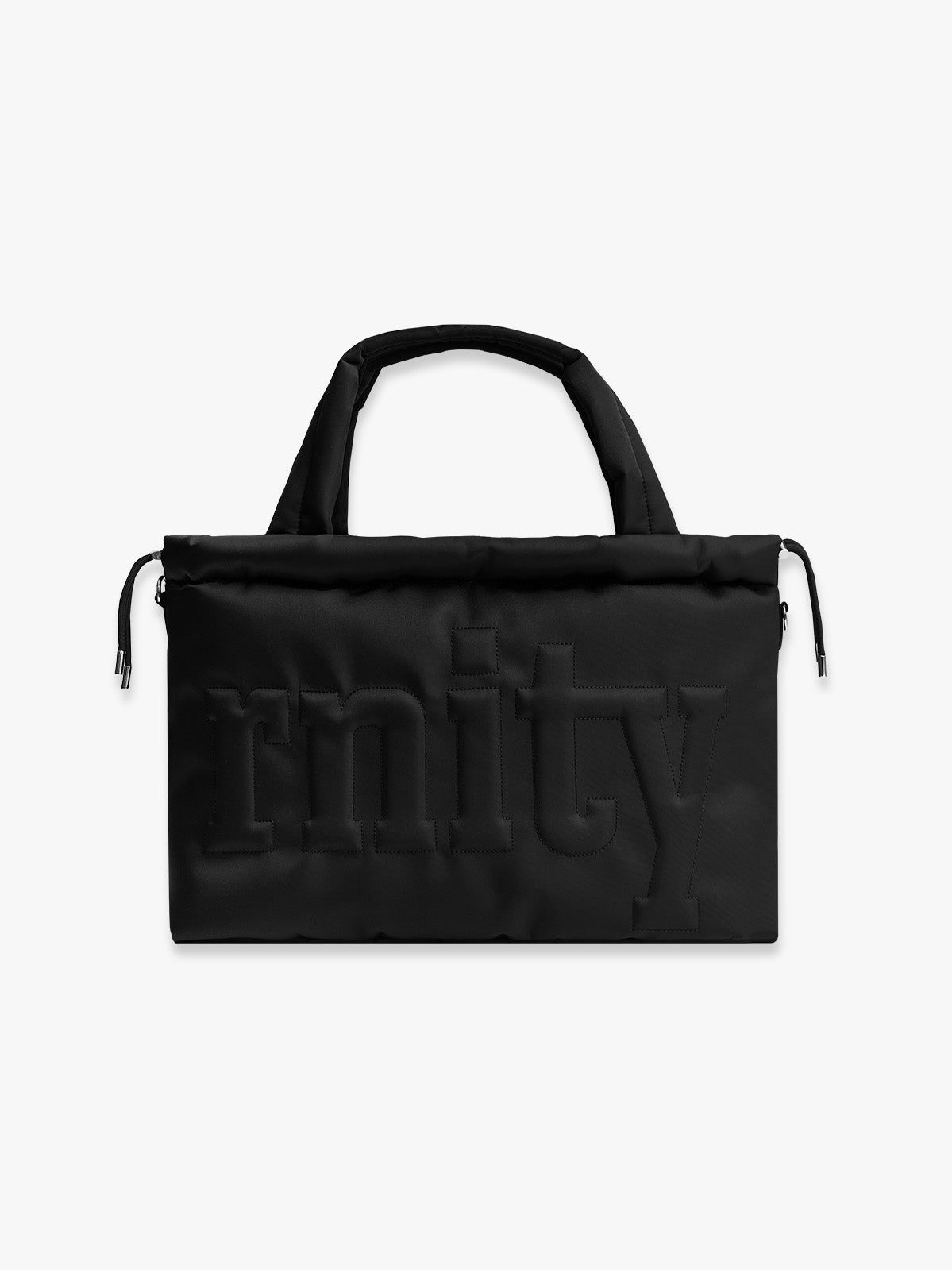 RETERNITY QUILTED TOTE BAG - BLACK