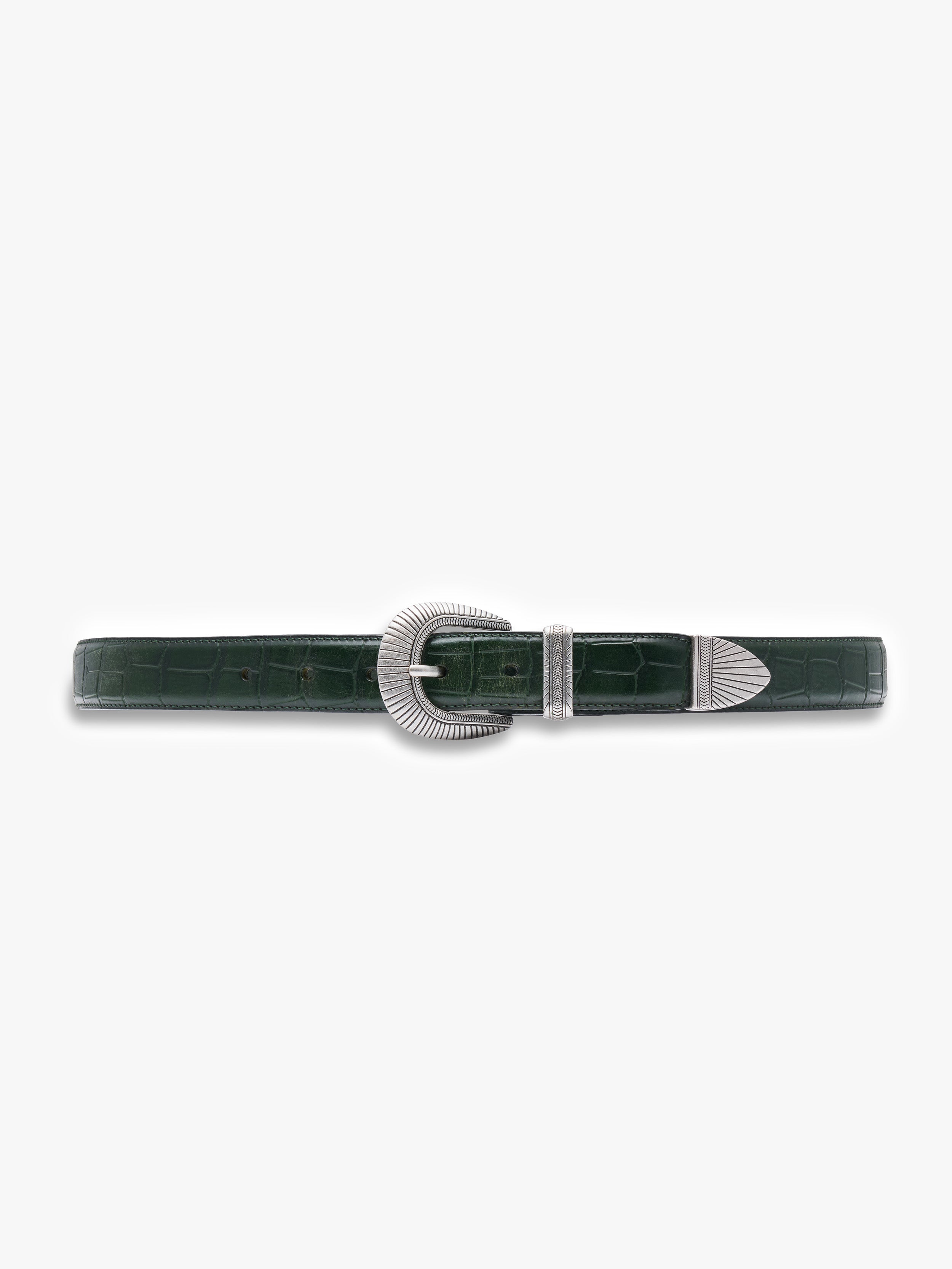 RETERNITY CROCO BELT - GREEN