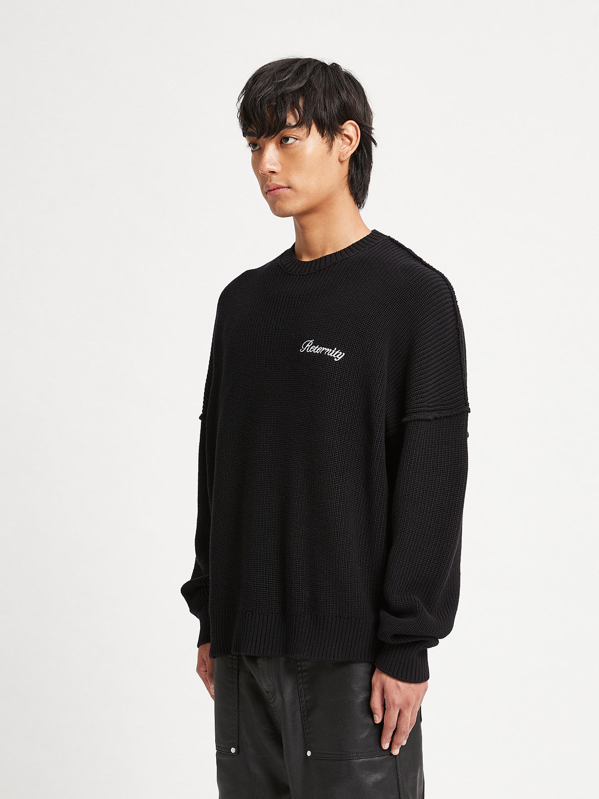KNIT SWEATER THE TROPHY SERIES - BLACK
