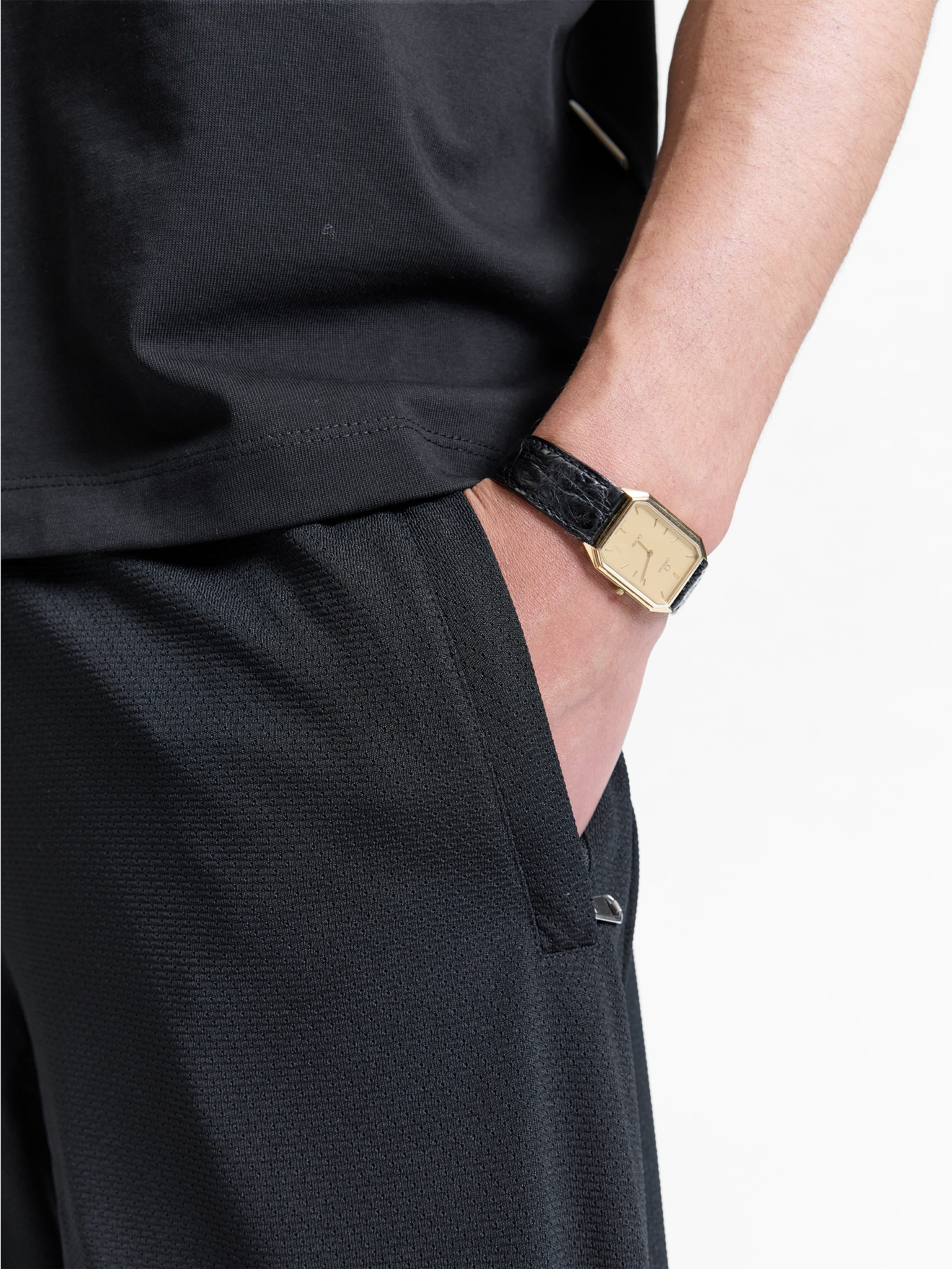 CREATIVE DEPT MESH SHORTS - BLACK