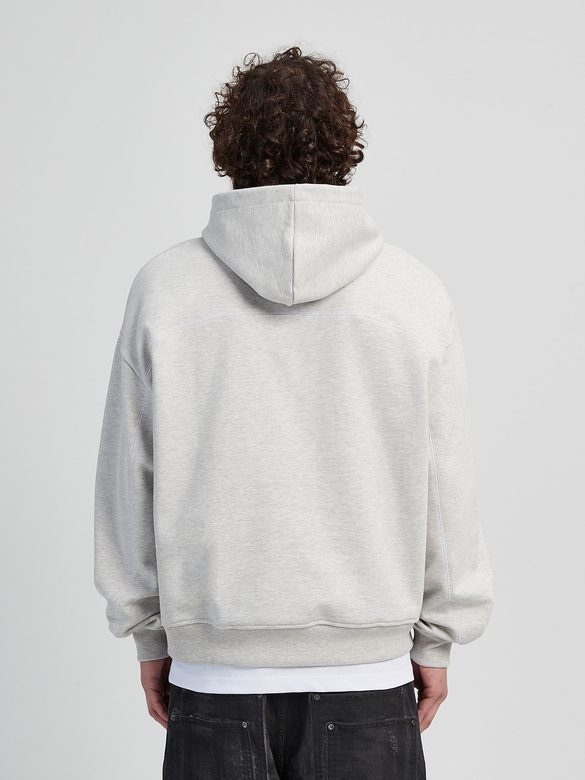 Genèse Extra Heavy Essential Hoodie - Grey Melange