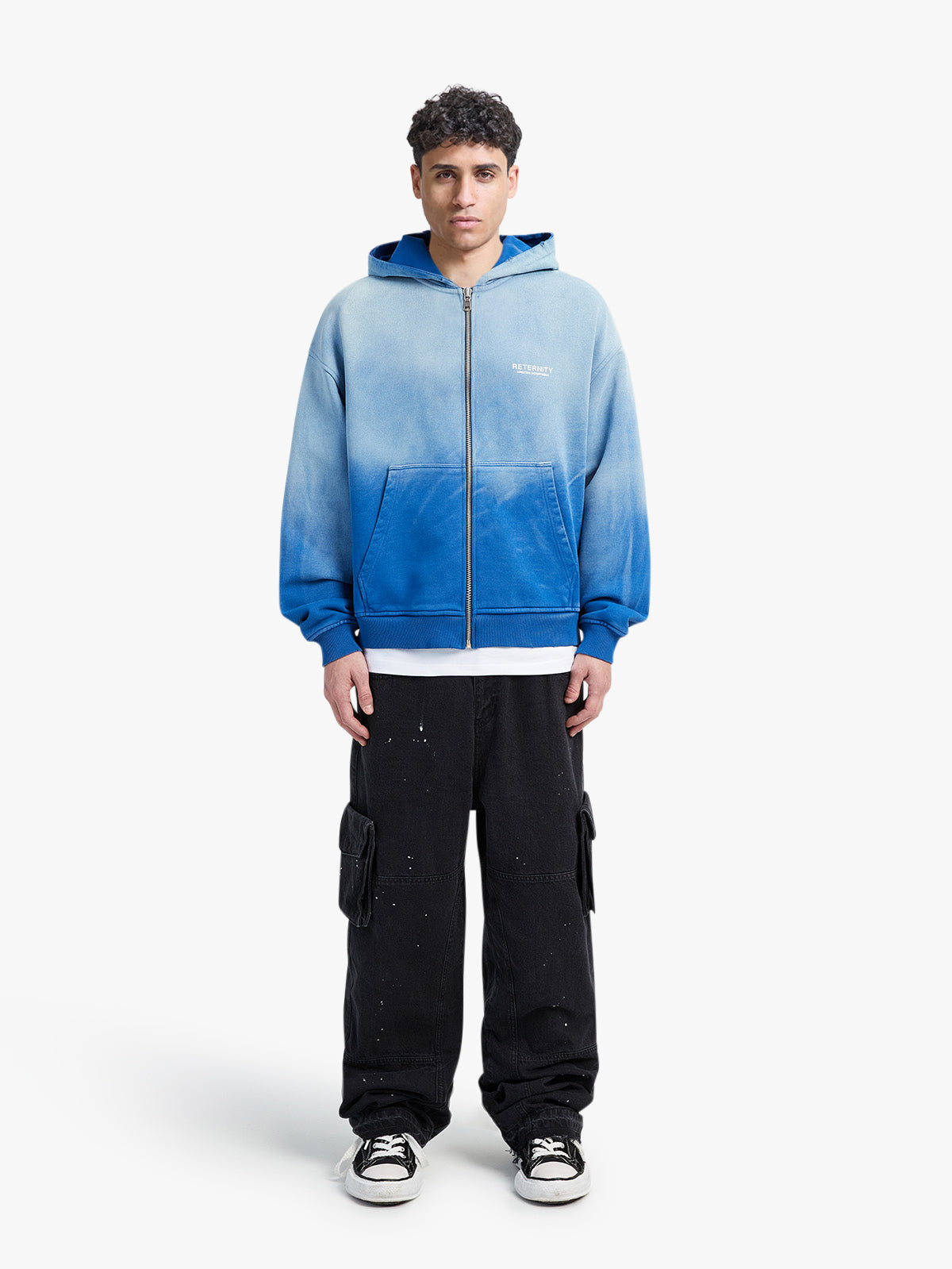 CREATIVE DEPT ZIP-HOODIE - FADED BLUE