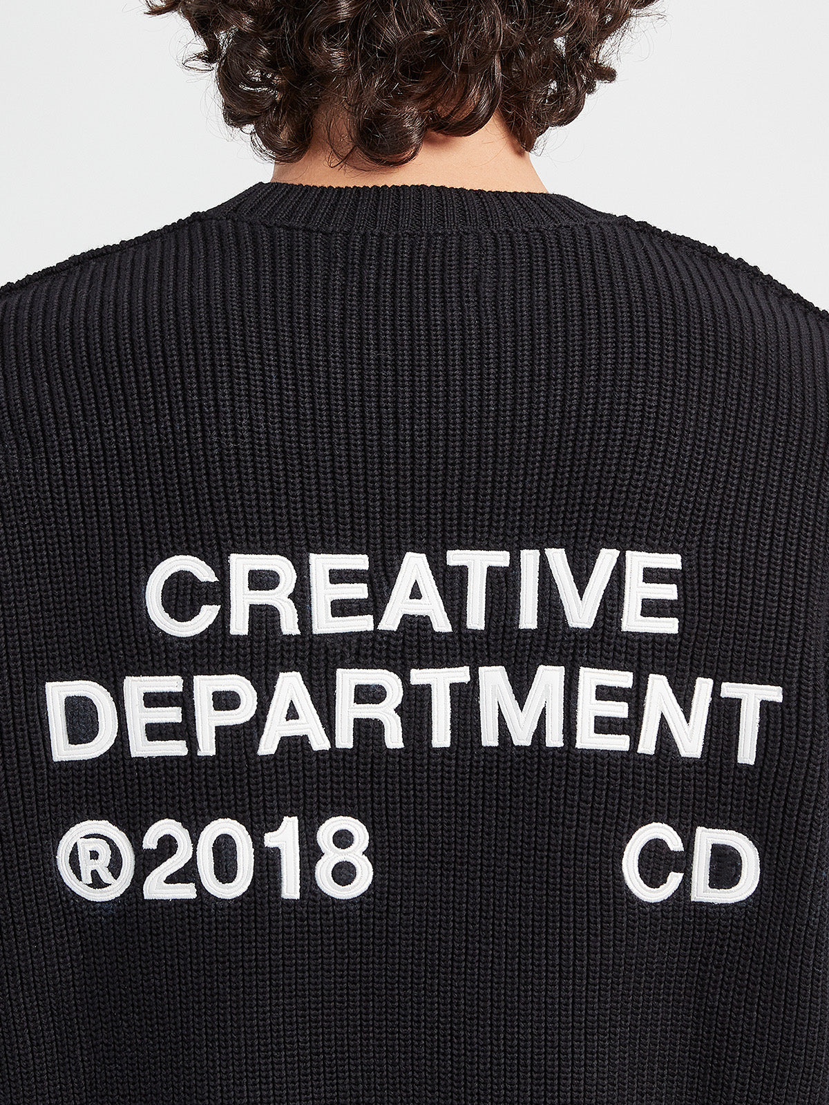 CREATIVE DEPT KNIT SWEATER - BLACK