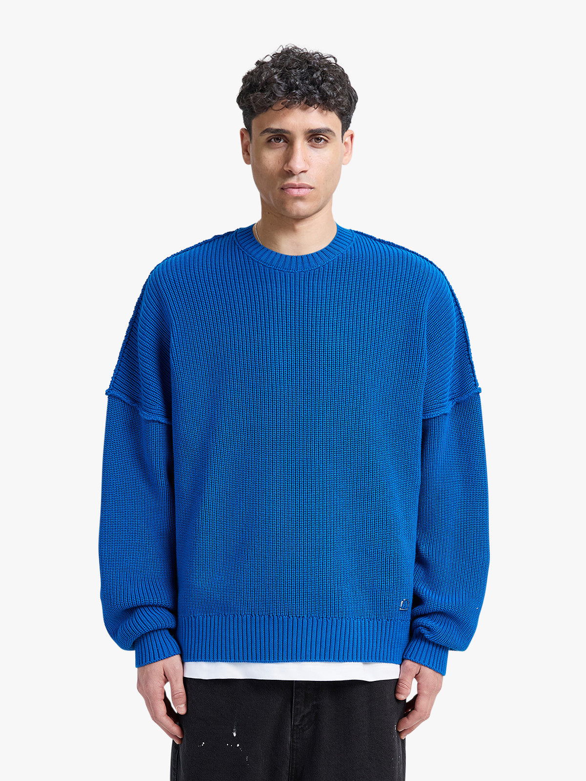 CREATIVE DEPT KNIT SWEATER - BLUE