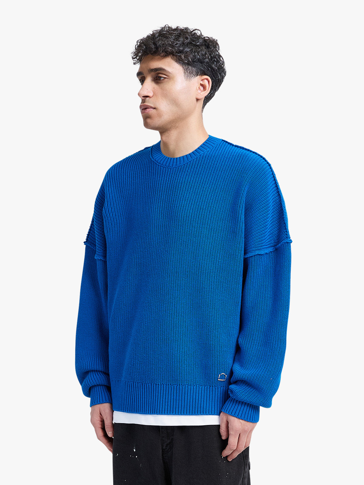 CREATIVE DEPT KNIT SWEATER - BLUE