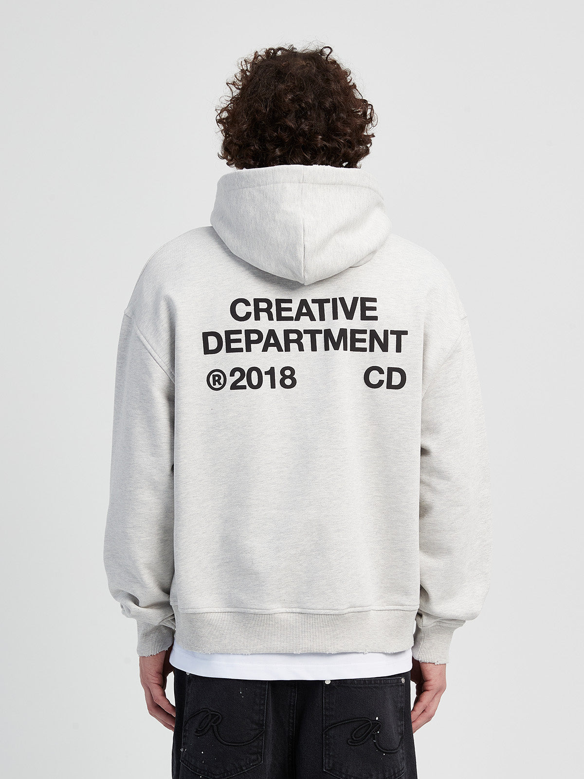 CREATIVE DEPT ZIP-HOODIE - MELANGE GREY