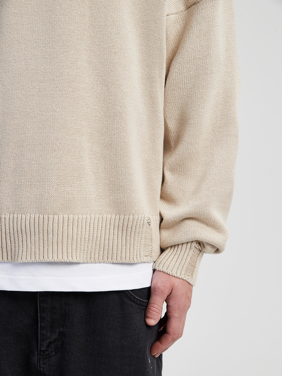 RETERNITY KNIT SWEATER - TAUPE