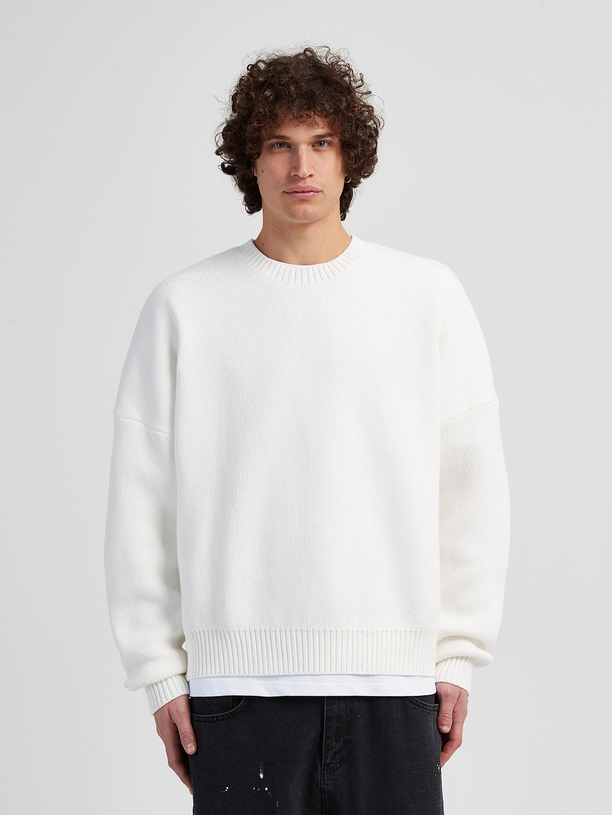 KNIT SWEATER ‘ATELIER HOMME’ - CREAM