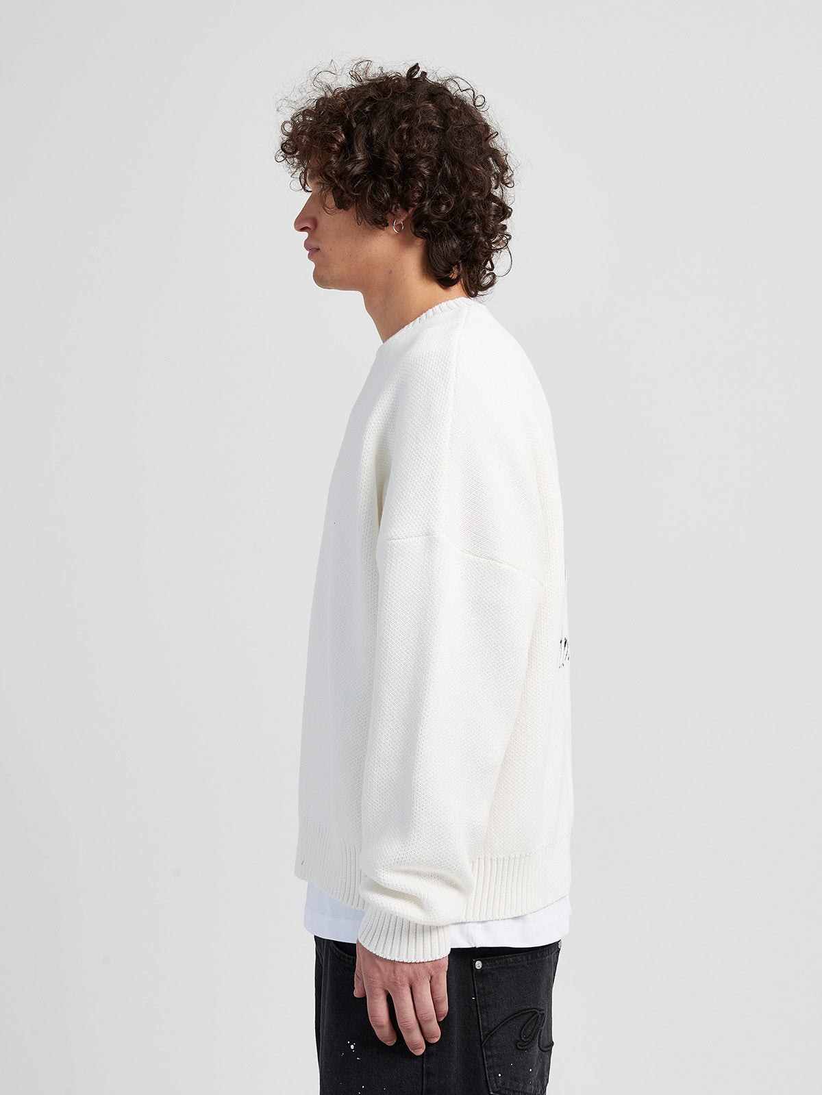 KNIT SWEATER ‘ATELIER HOMME’ - CREAM