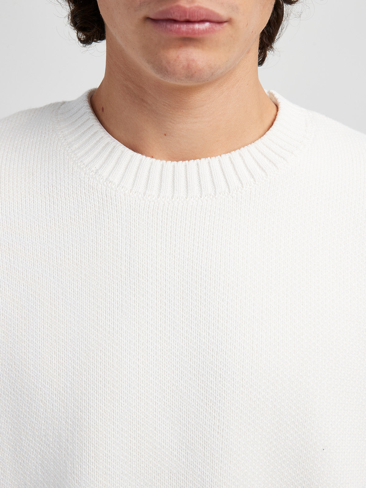 KNIT SWEATER ‘ATELIER HOMME’ - CREAM