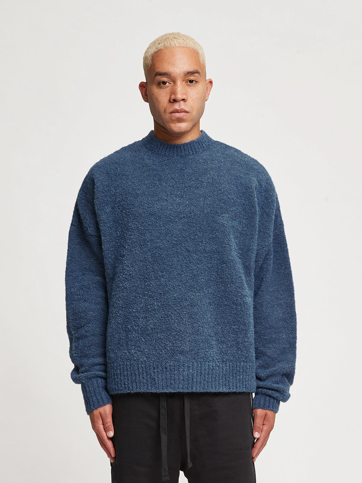 ESSENTIAL KNIT SWEATER - NAVY