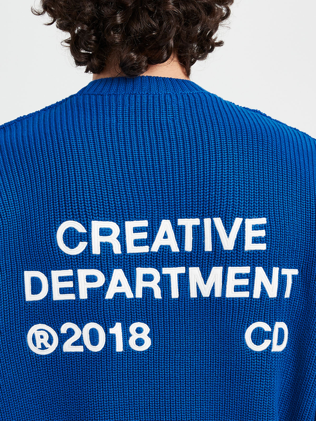 CREATIVE DEPT KNIT SWEATER - BLUE